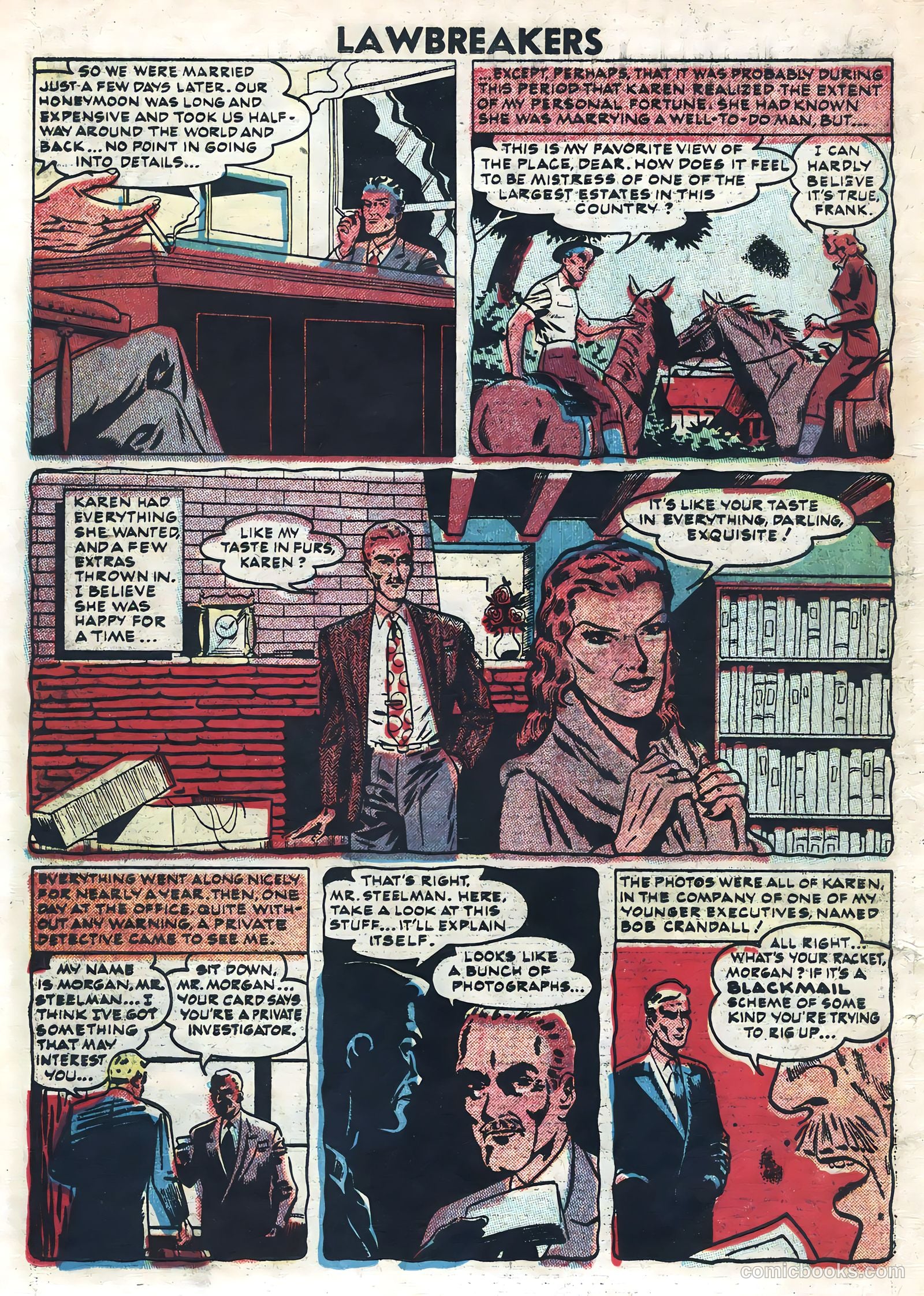Lawbreakers Suspense Stories #10 (1953) — page 18 of 36