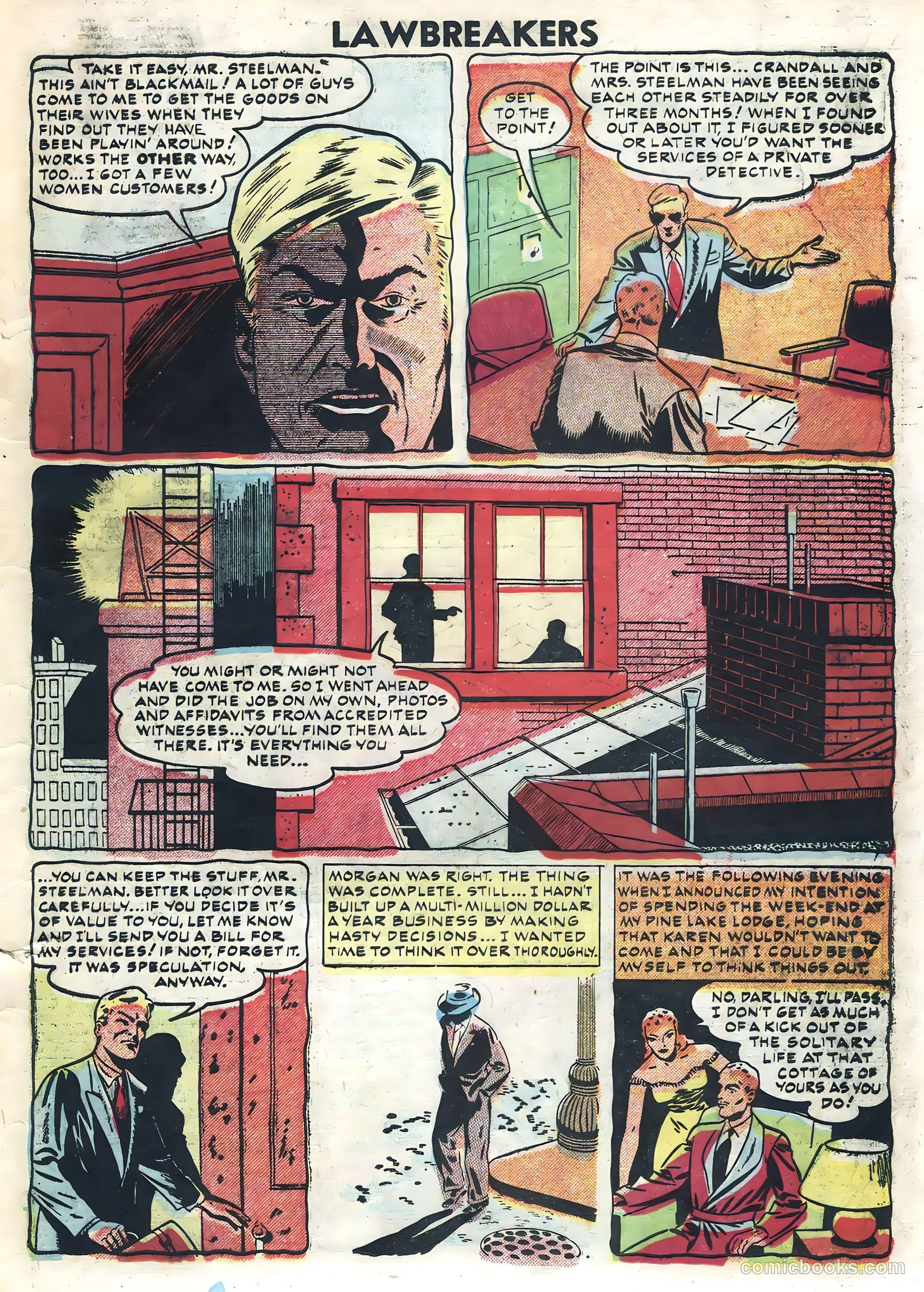 Lawbreakers Suspense Stories #10 (1953) — page 19 of 36