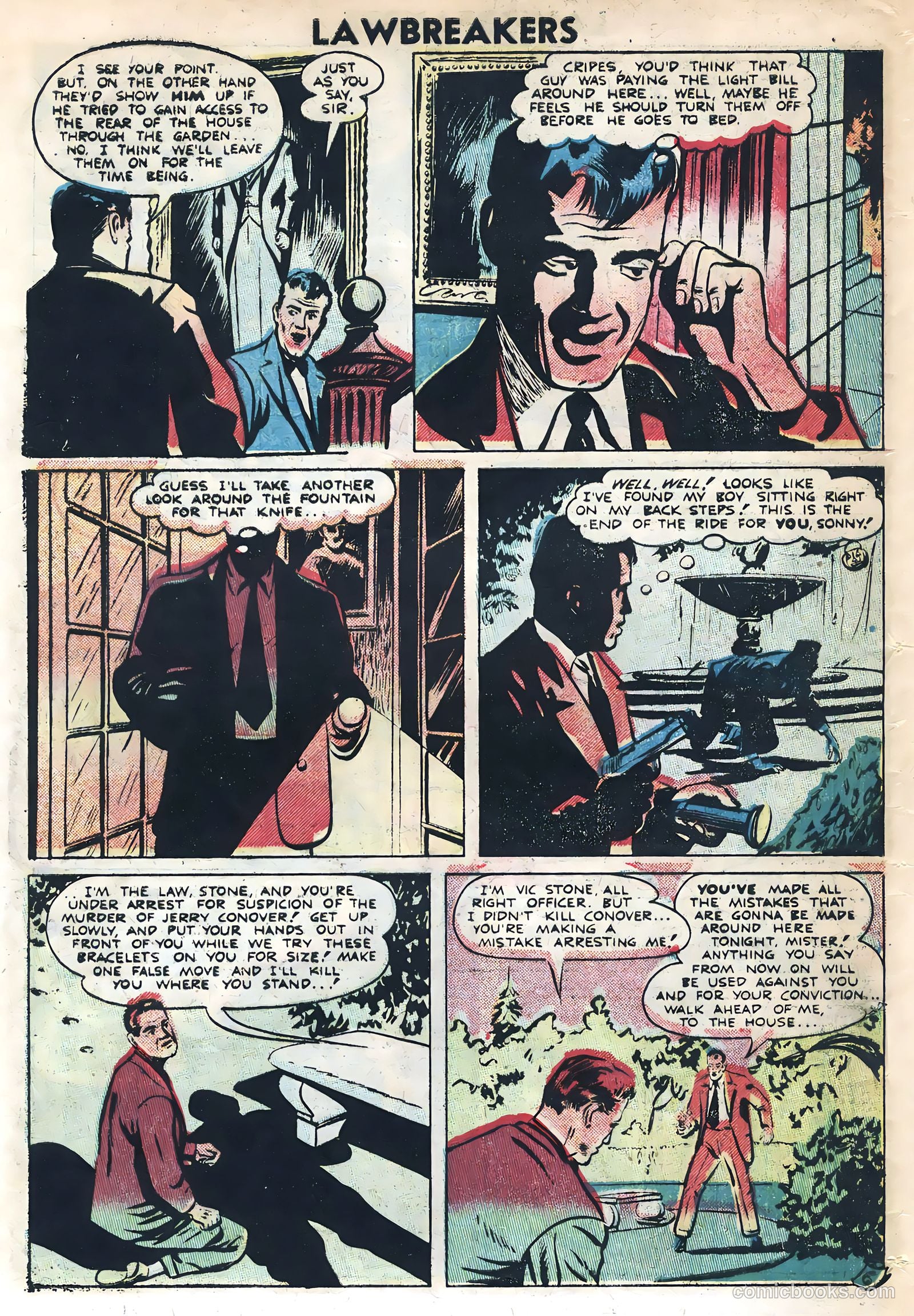 Lawbreakers Suspense Stories #10 (1953) — page 32 of 36