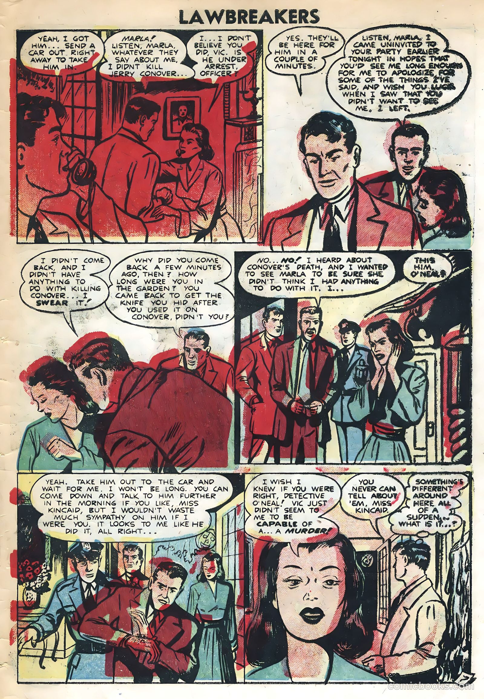 Lawbreakers Suspense Stories #10 (1953) — page 33 of 36