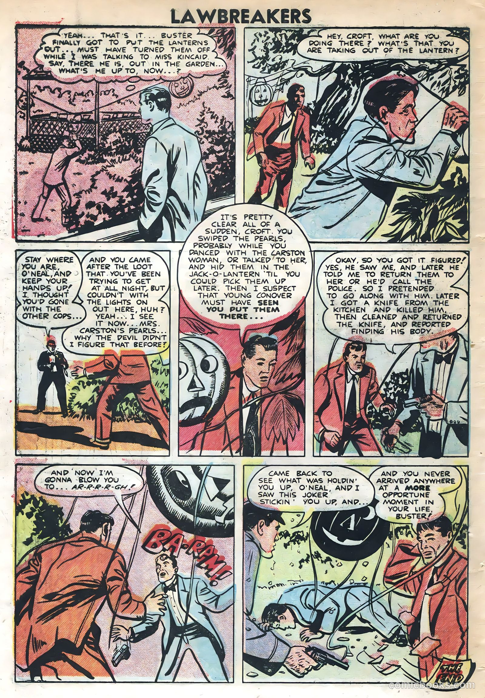 Lawbreakers Suspense Stories #10 (1953) — page 34 of 36