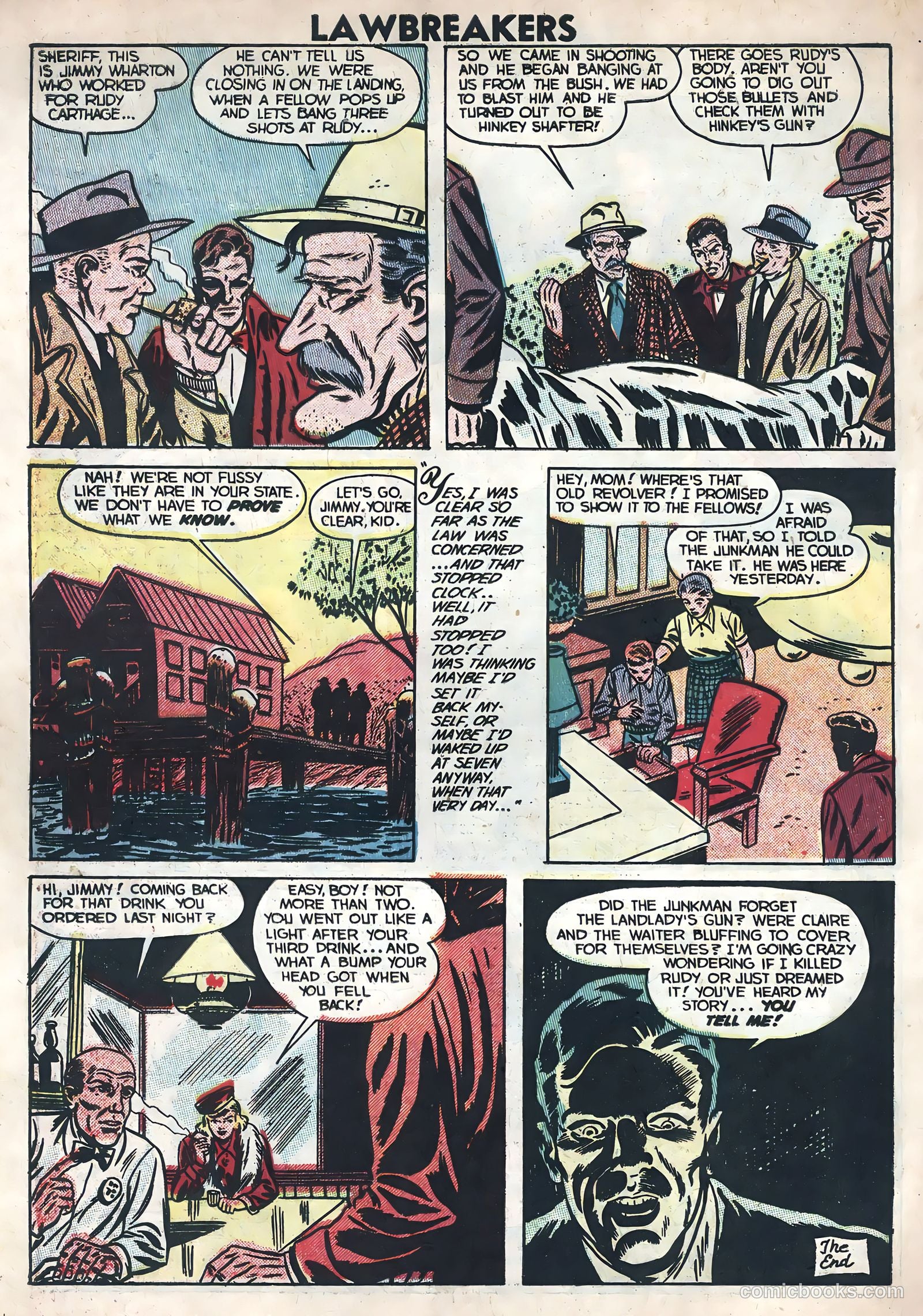 Lawbreakers Suspense Stories #11 (1953) — page 34 of 36