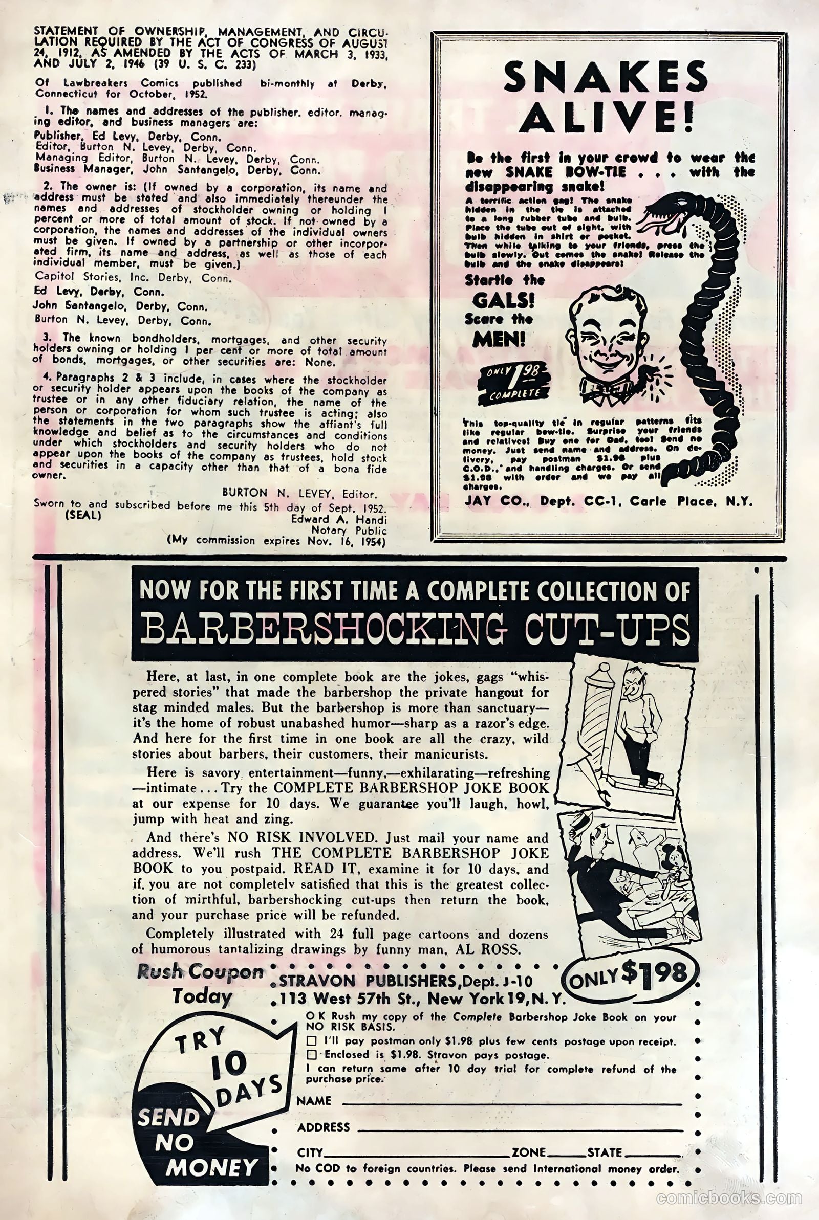 Lawbreakers Suspense Stories #11 (1953) — page 35 of 36