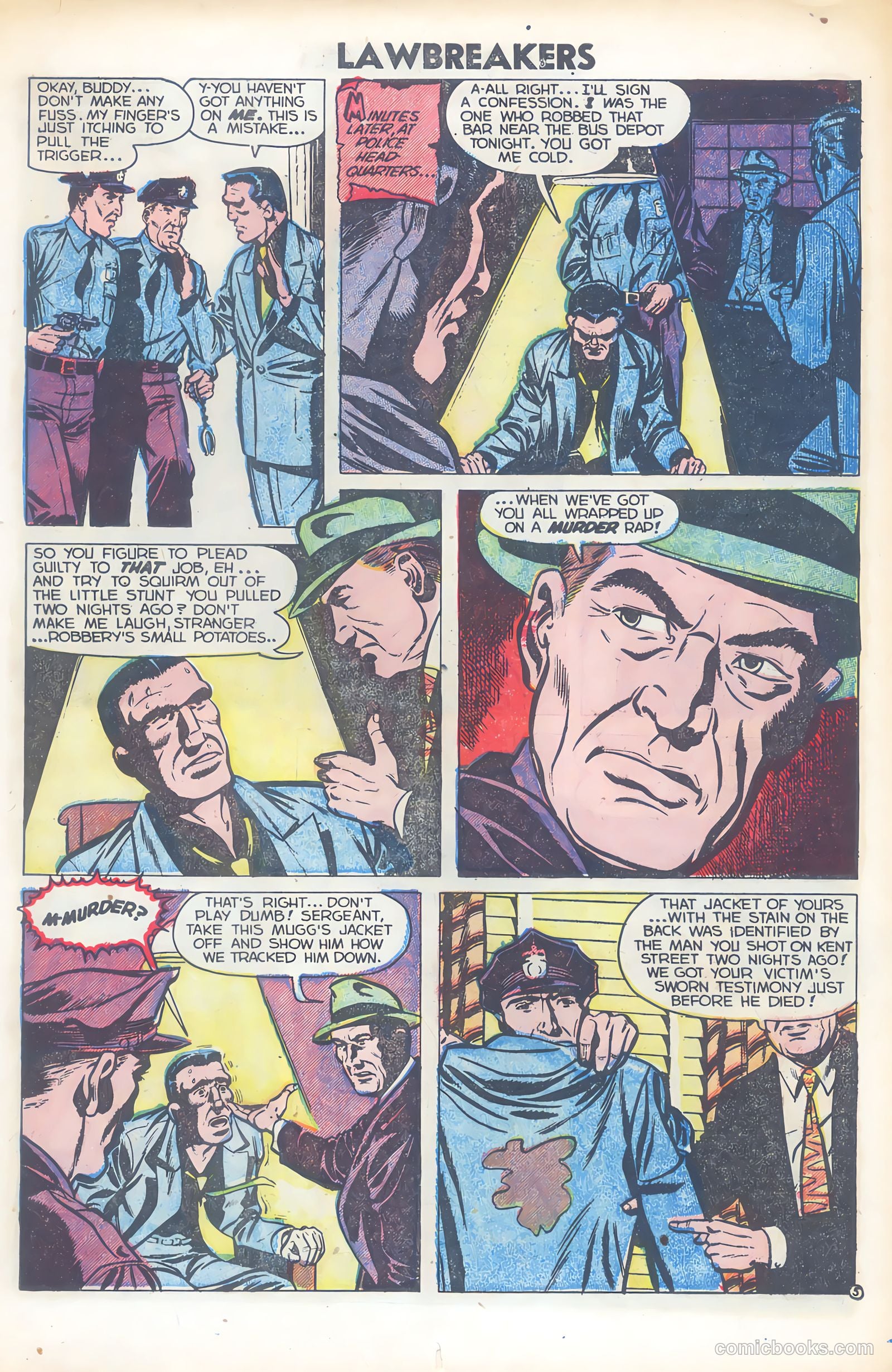 Lawbreakers Suspense Stories #12 (1953) — page 15 of 35