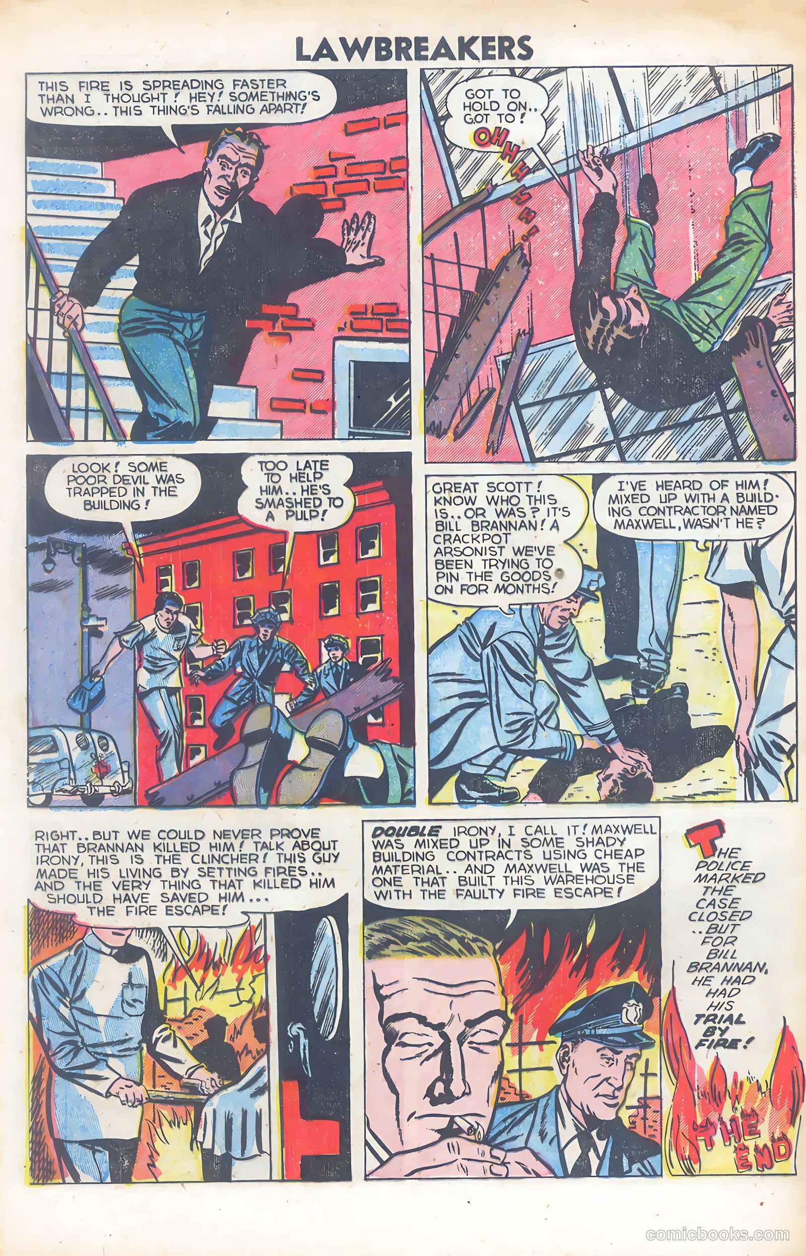 Lawbreakers Suspense Stories #12 (1953) — page 32 of 35