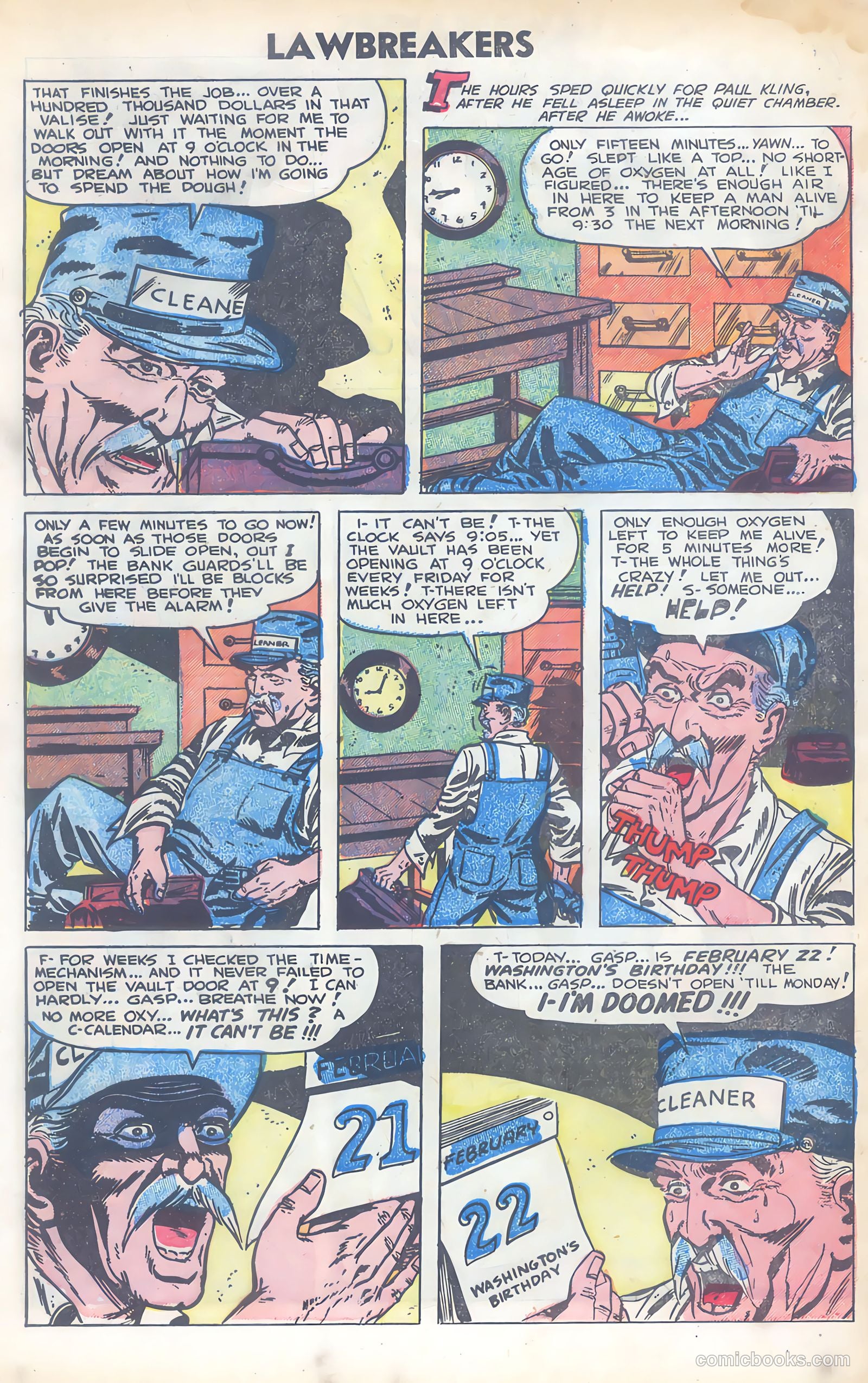 Lawbreakers Suspense Stories #12 (1953) — page 34 of 35