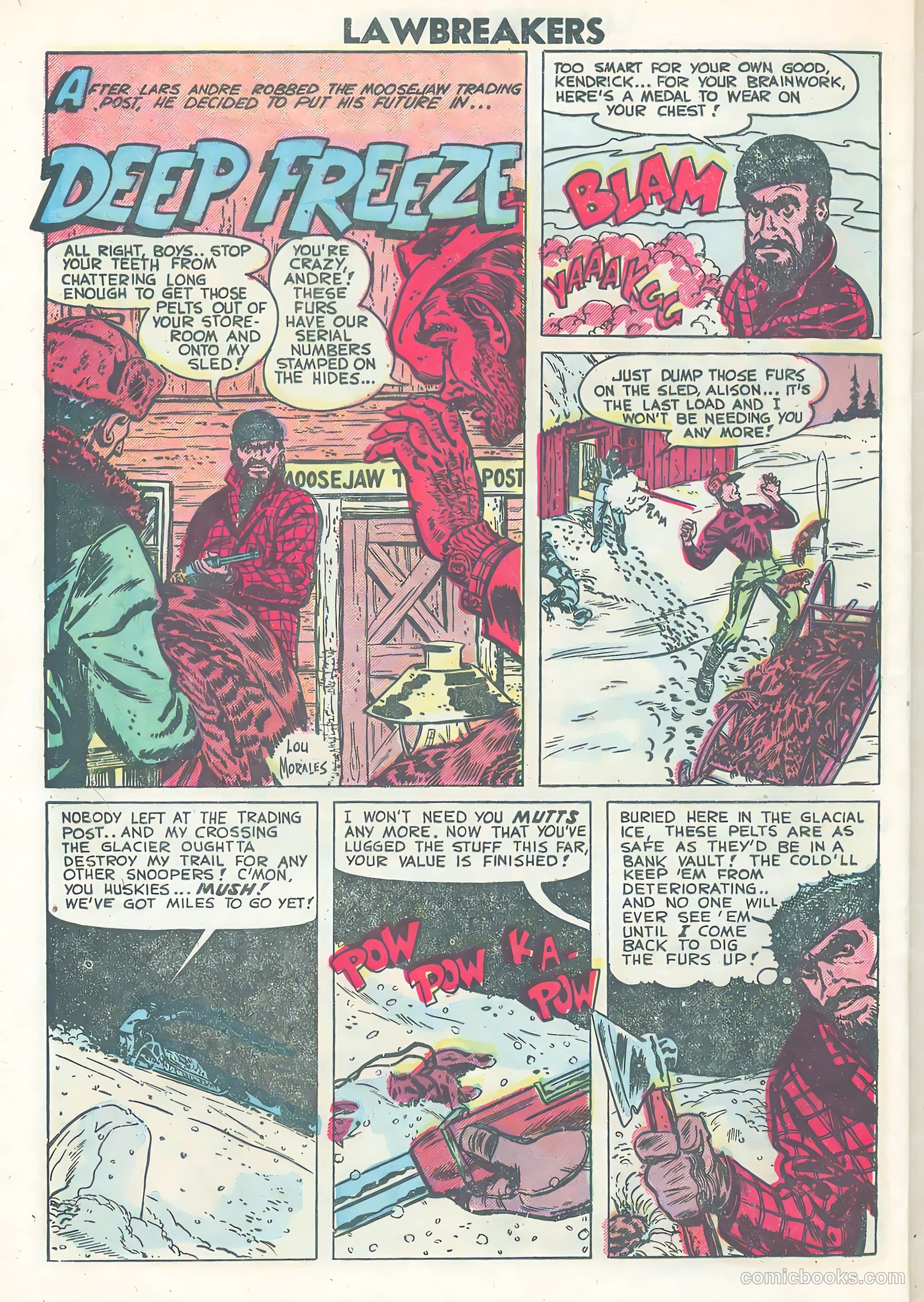Lawbreakers Suspense Stories #13 (1953) — page 32 of 36