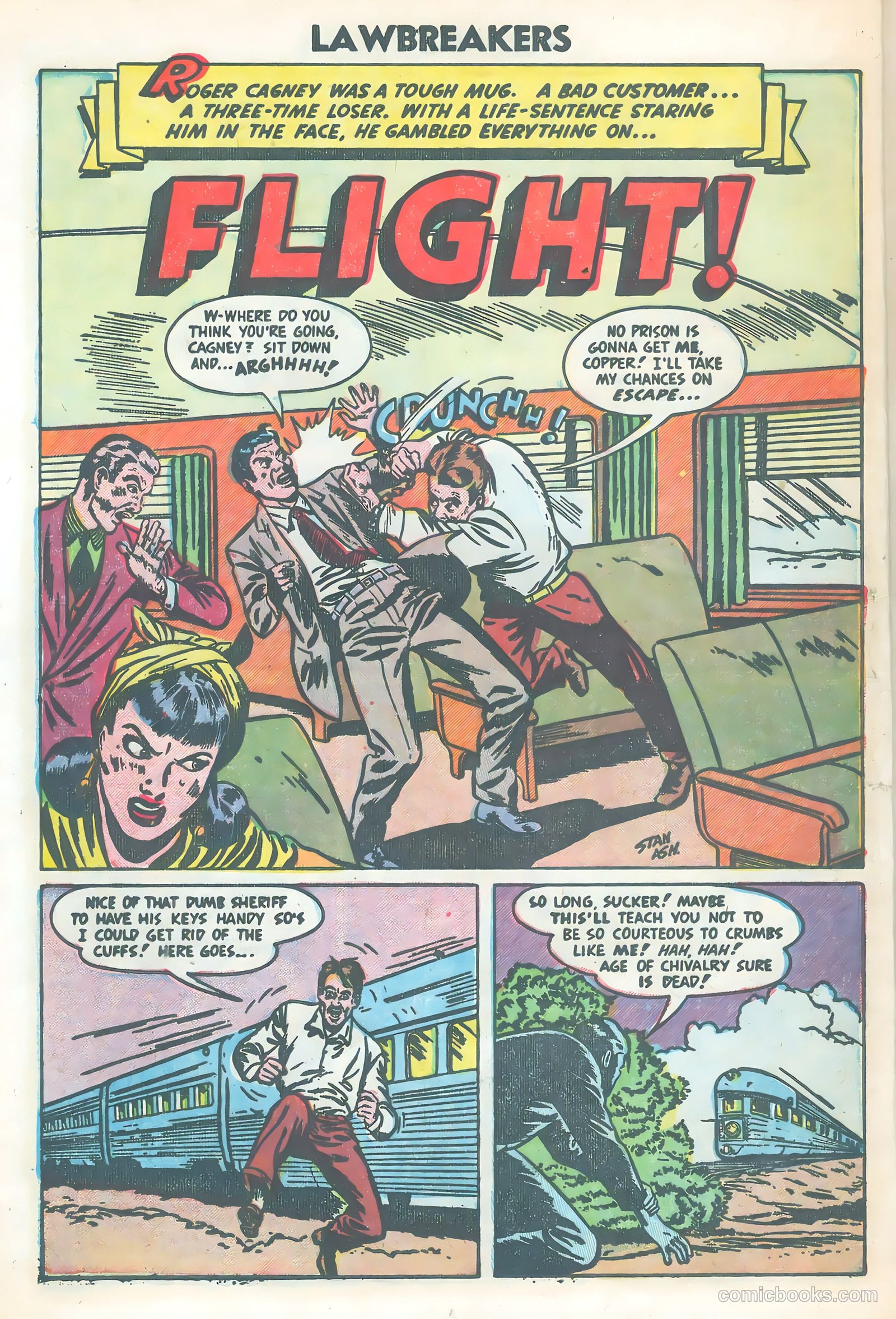Lawbreakers Suspense Stories #14 (1953) — page 12 of 36