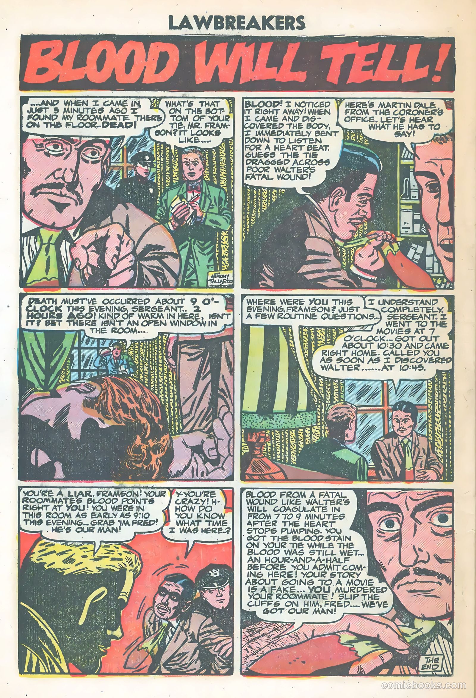 Lawbreakers Suspense Stories #14 (1953) — page 30 of 36