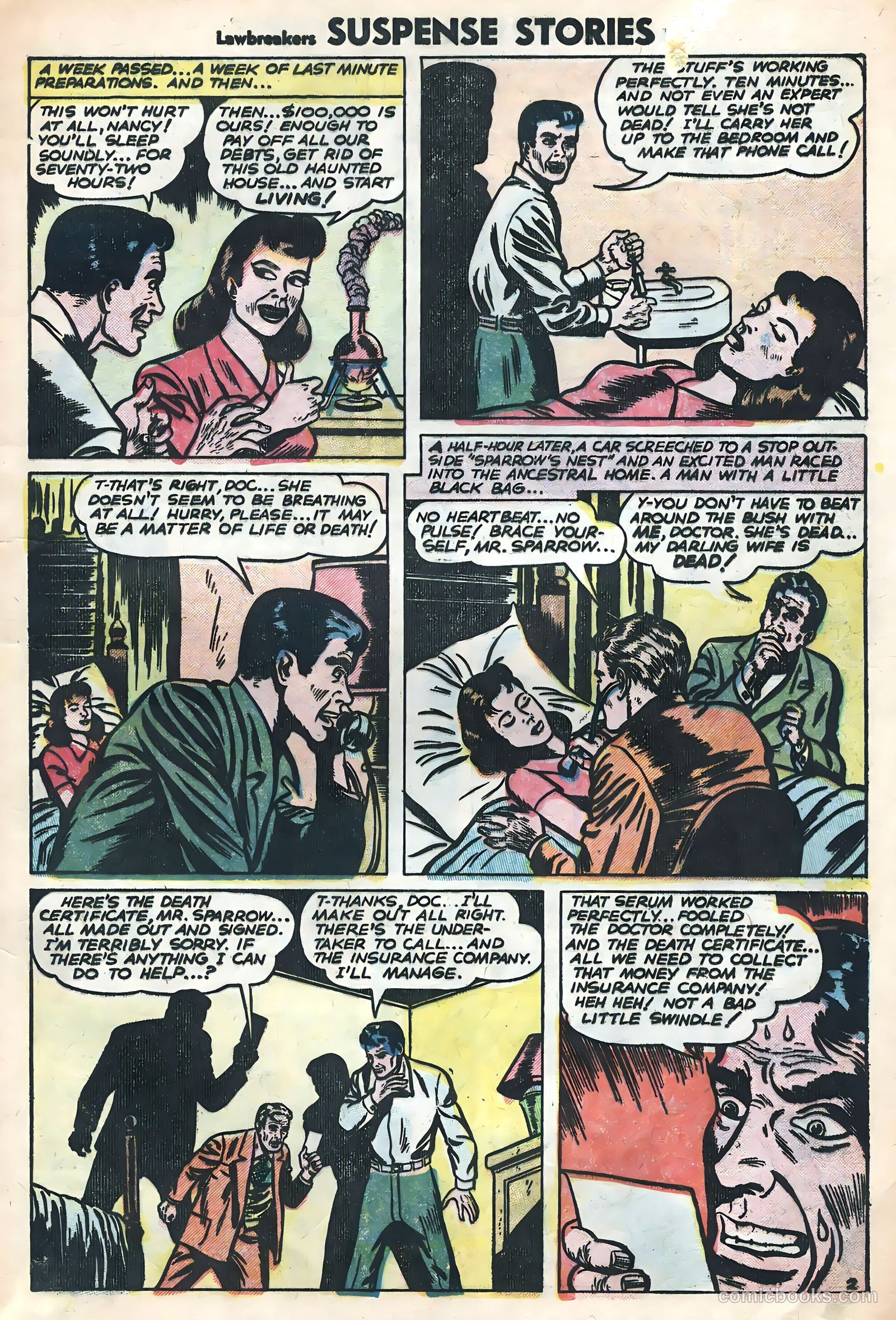 Lawbreakers Suspense Stories #15 (1953) — page 9 of 36