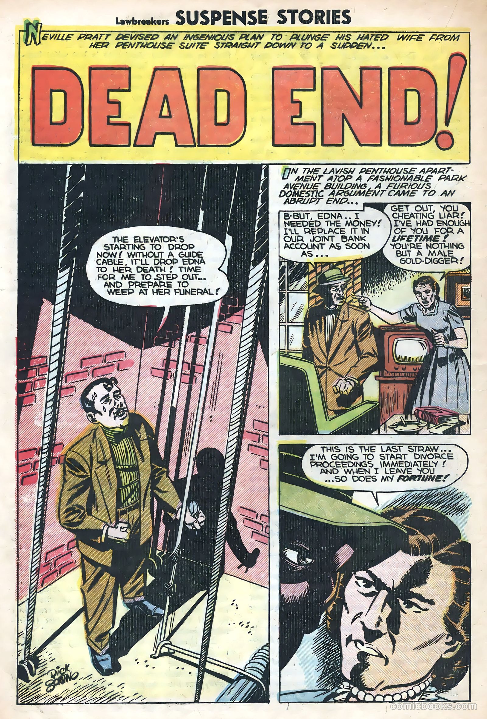 Lawbreakers Suspense Stories #15 (1953) — page 20 of 36