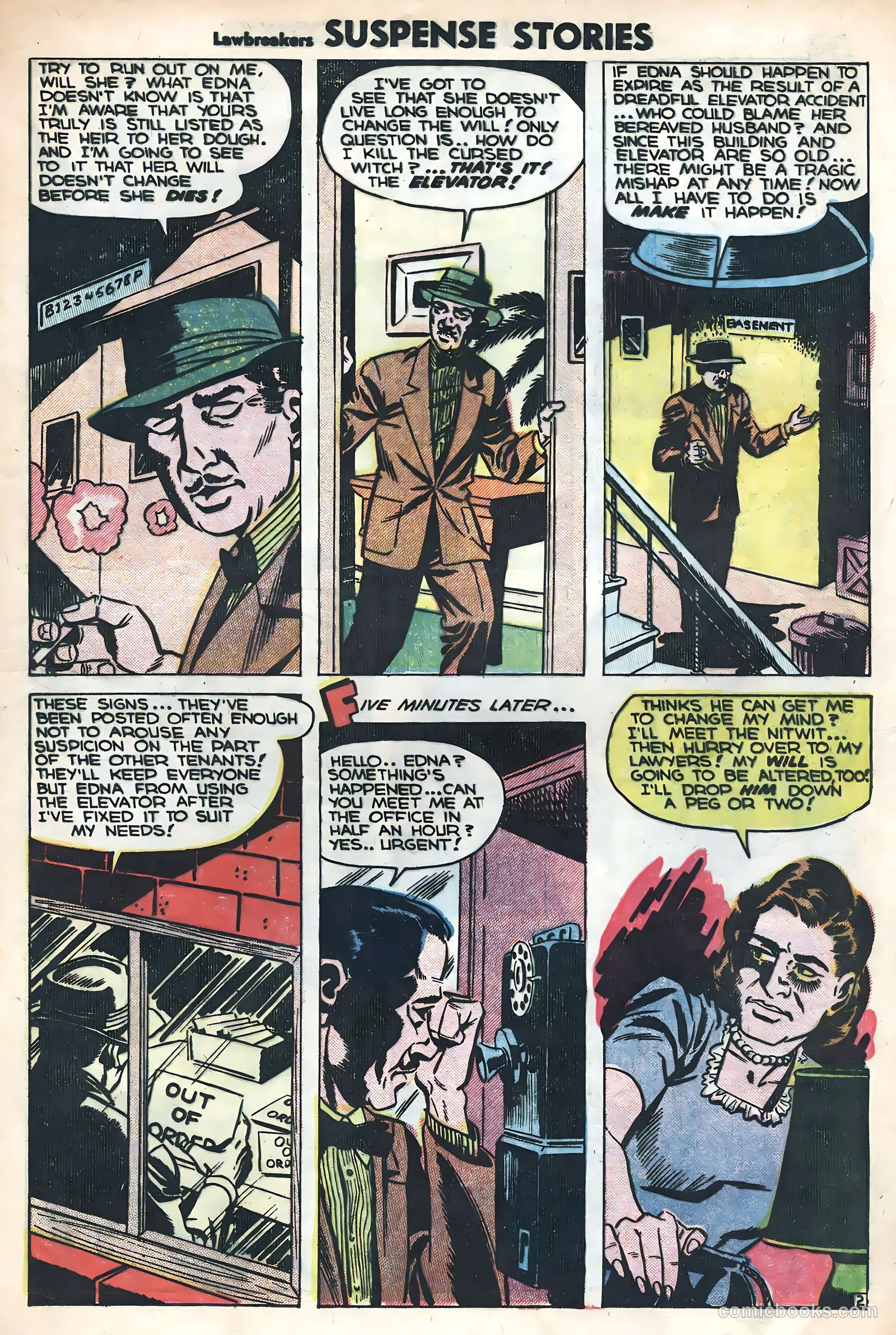 Lawbreakers Suspense Stories #15 (1953) — page 21 of 36