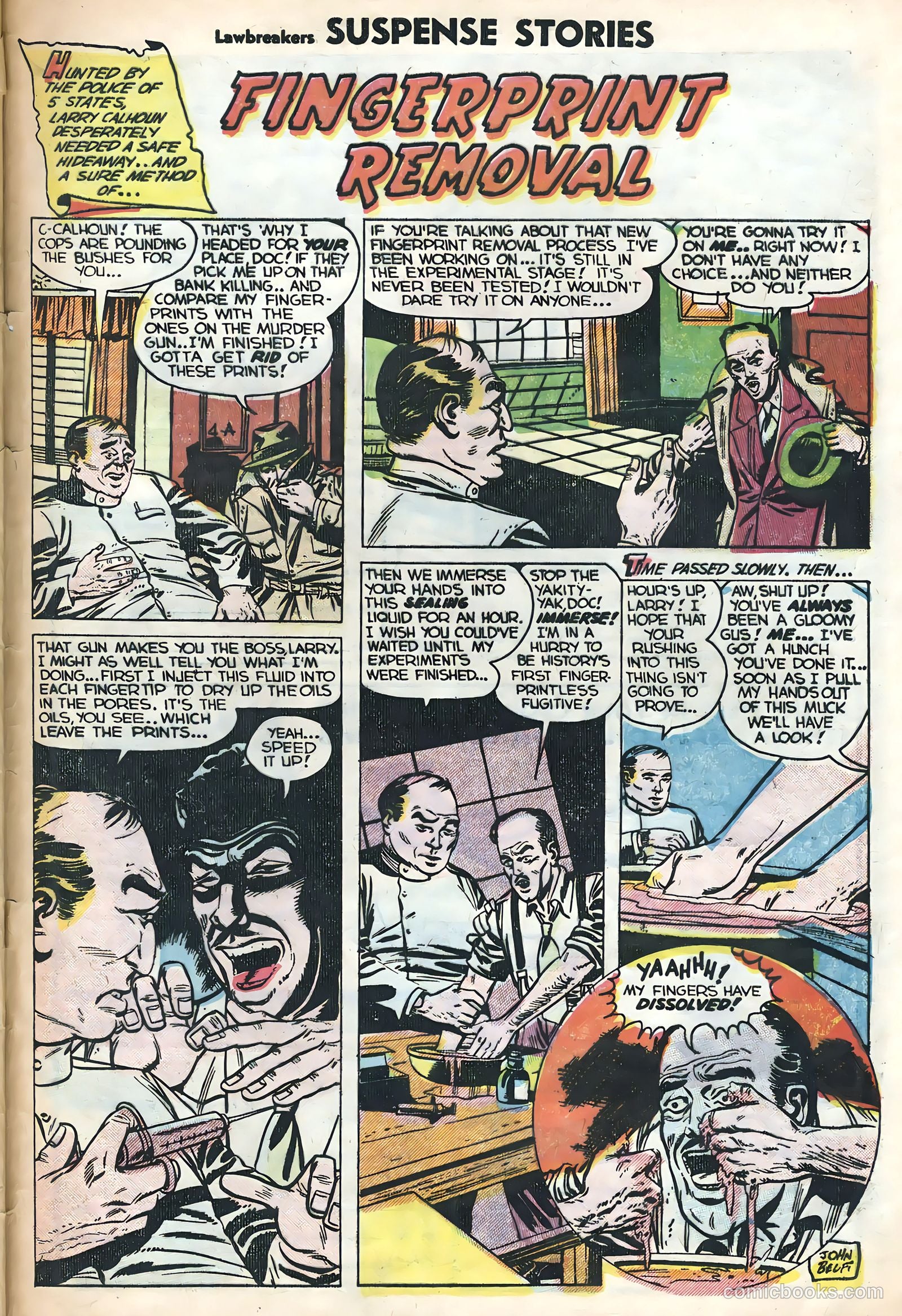 Lawbreakers Suspense Stories #15 (1953) — page 33 of 36