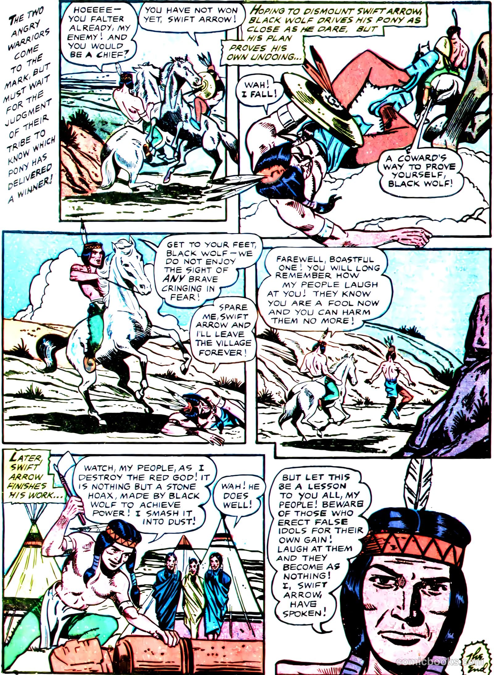 Apache Trail #4 (1958) — page 34 of 36
