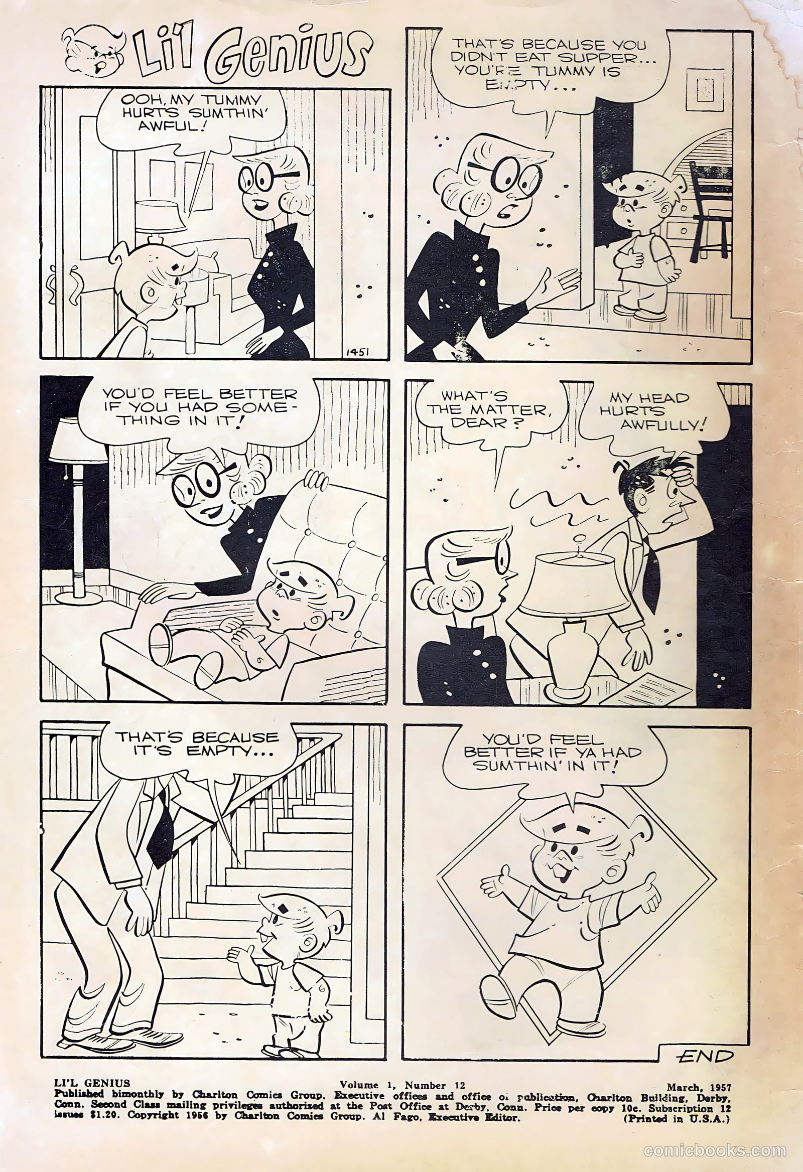 Li'l Genius #12 (1957) — page 2 of 36