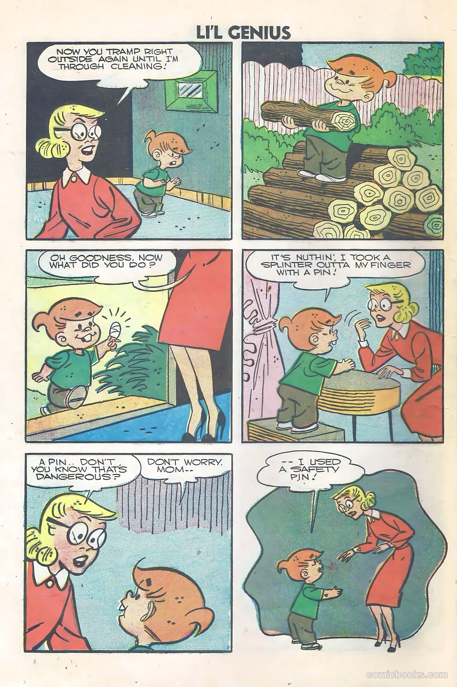Li'l Genius #12 (1957) — page 16 of 36