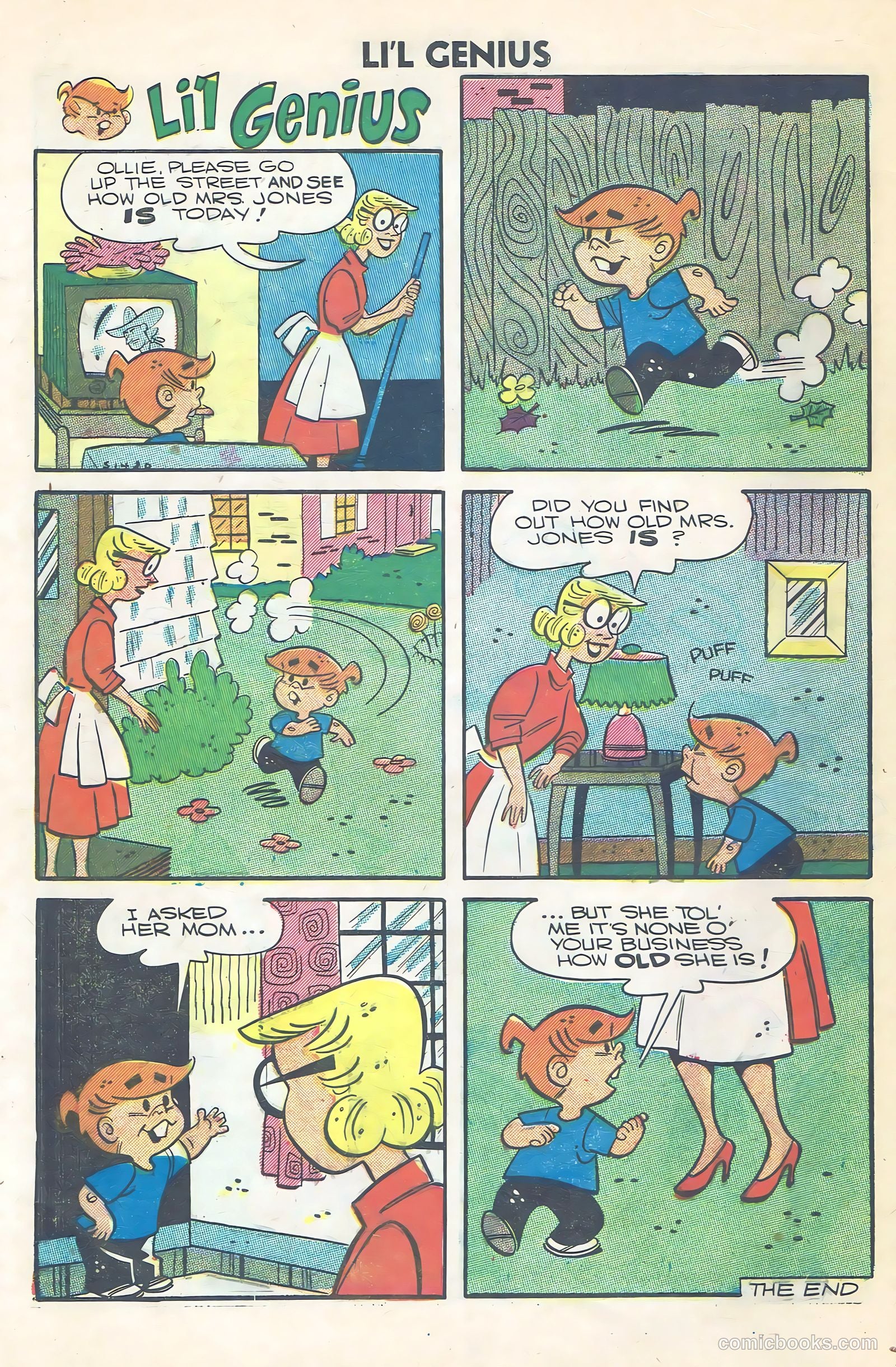 Li'l Genius #12 (1957) — page 32 of 36
