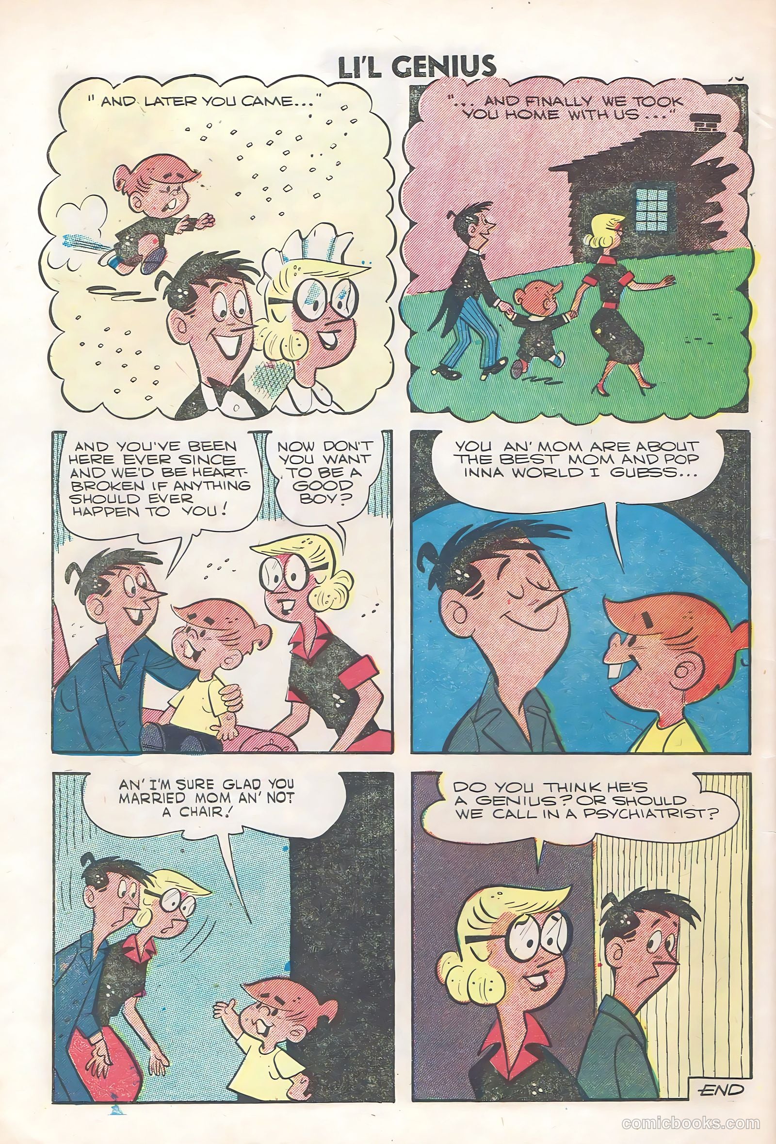 Li'l Genius #13 (1957) — page 32 of 36
