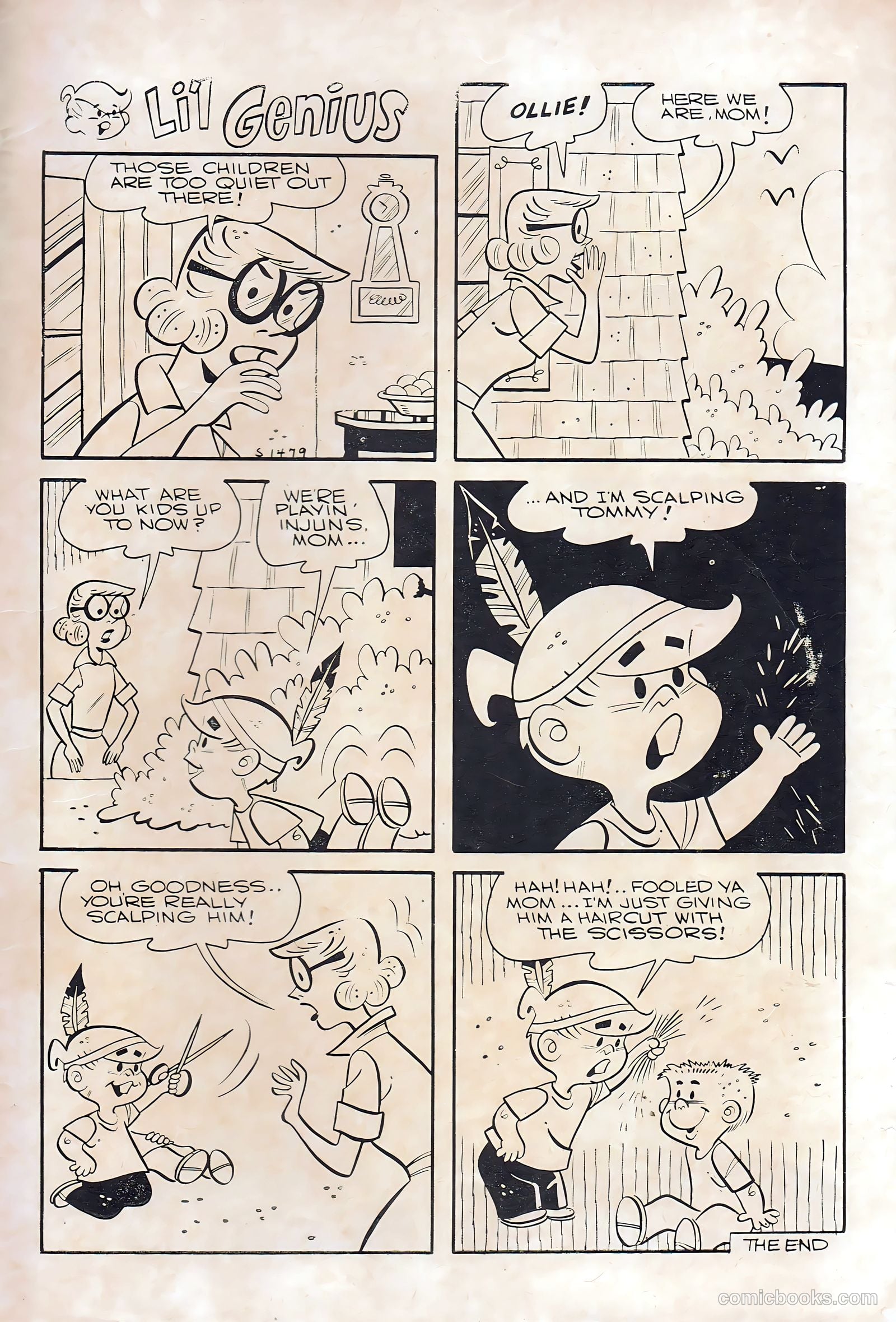 Li'l Genius #13 (1957) — page 35 of 36
