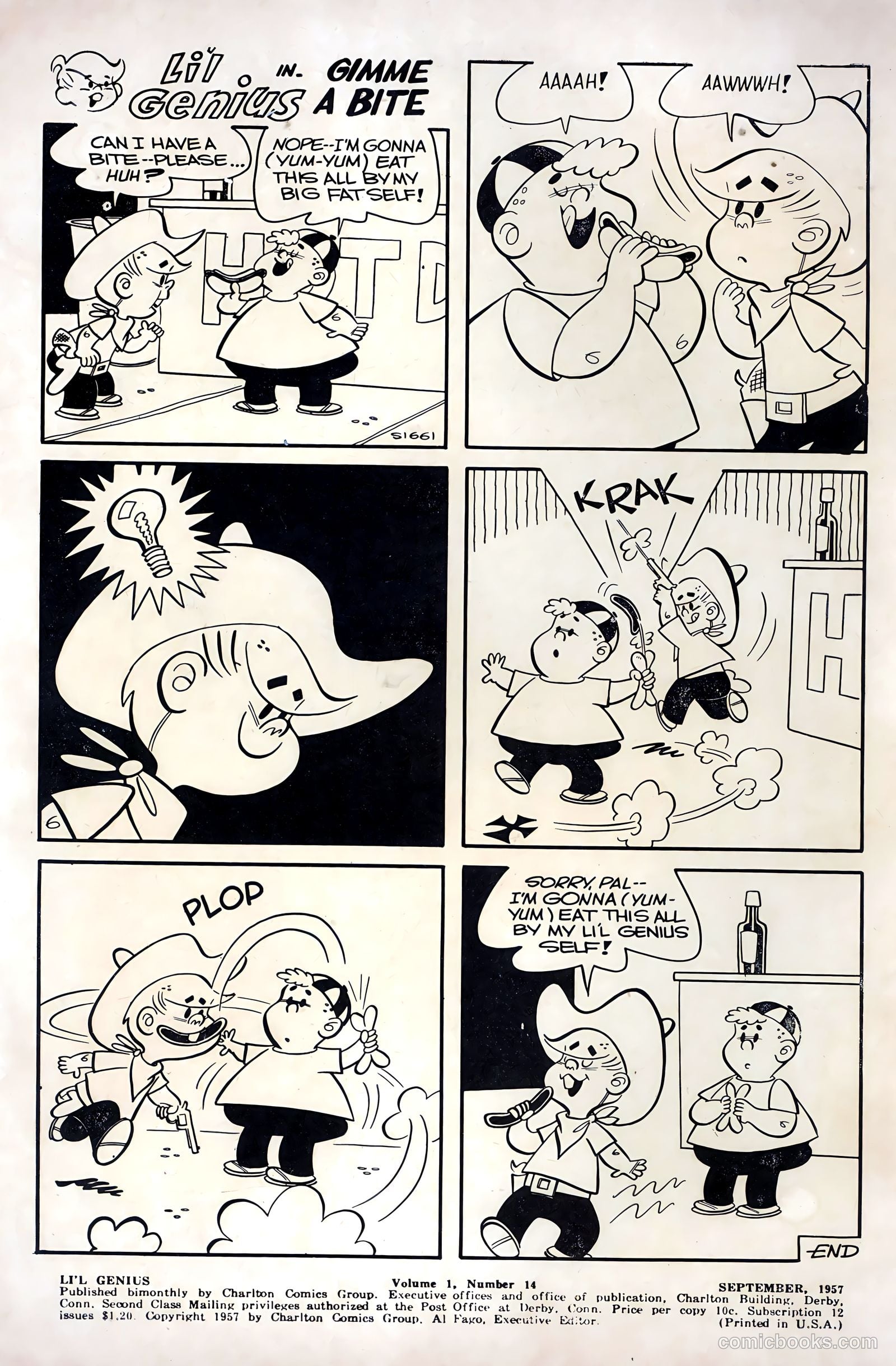 Li'l Genius #14 (1957) — page 2 of 36