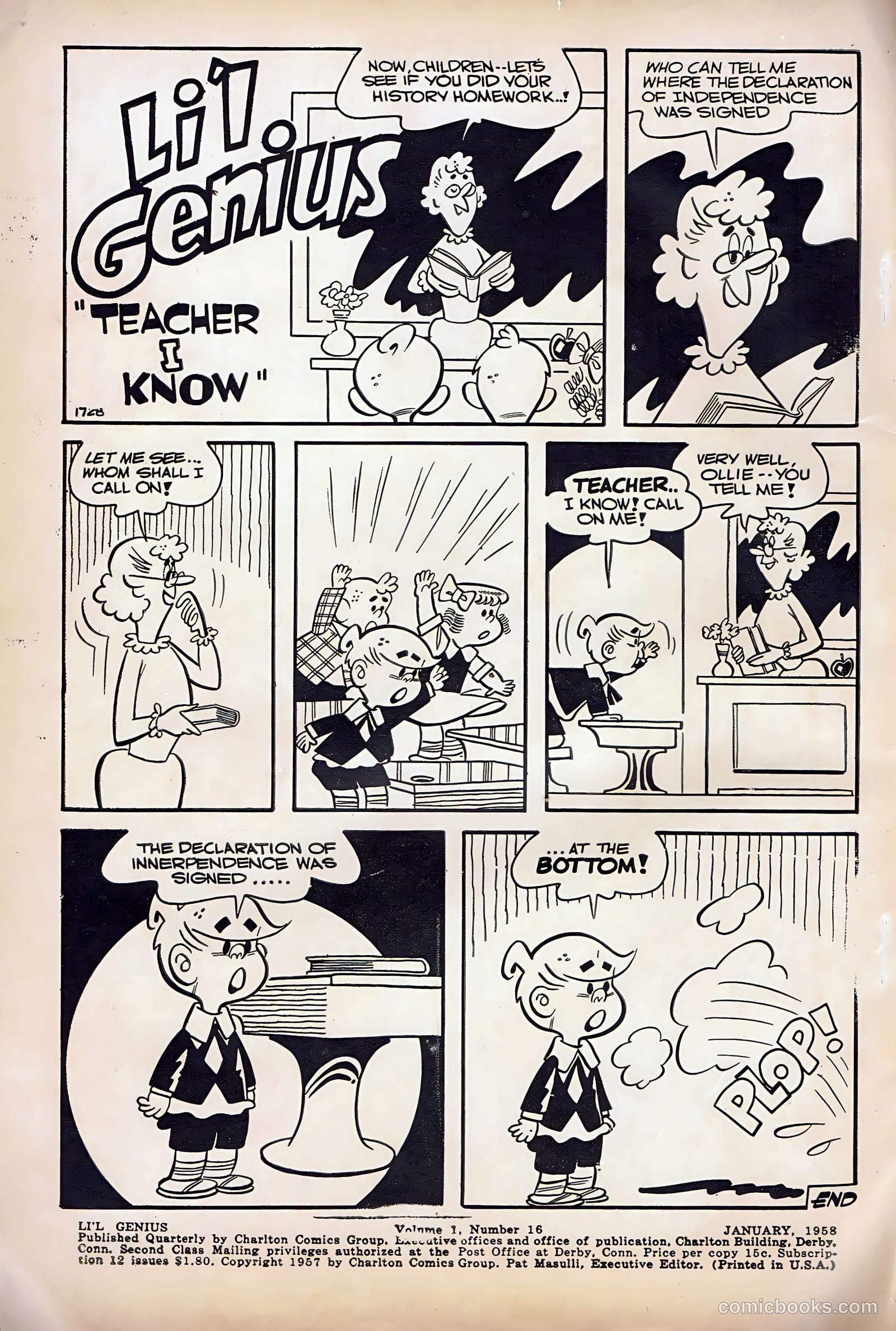 Li'l Genius #16 (1958) — page 2 of 68