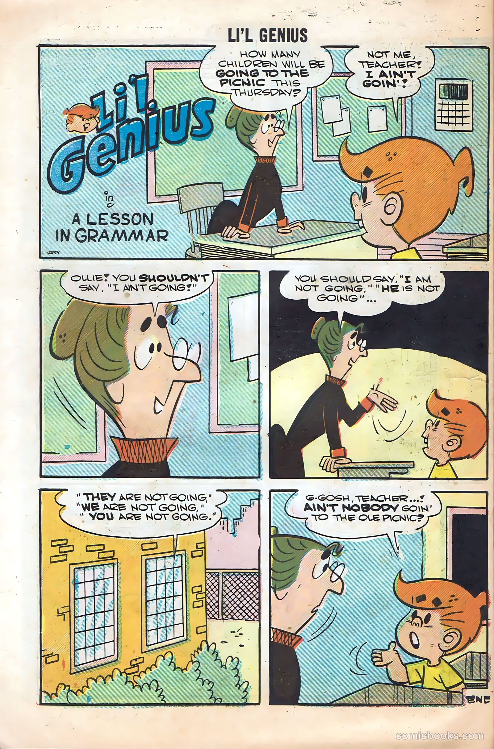 Li'l Genius #16 (1958) — page 56 of 68
