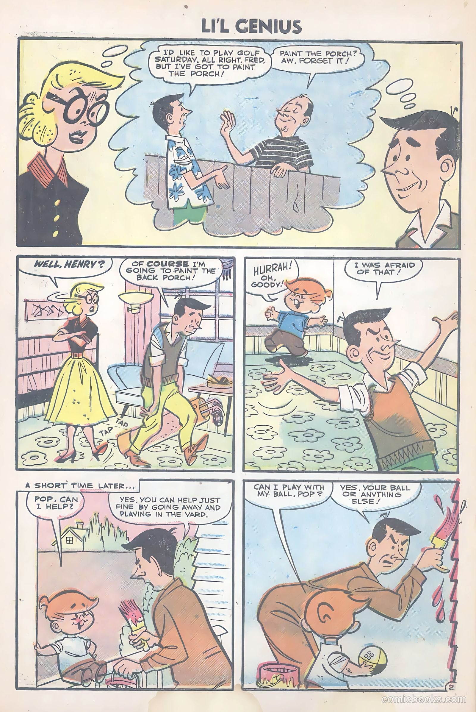 Li'l Genius #8 (1956) — page 4 of 36