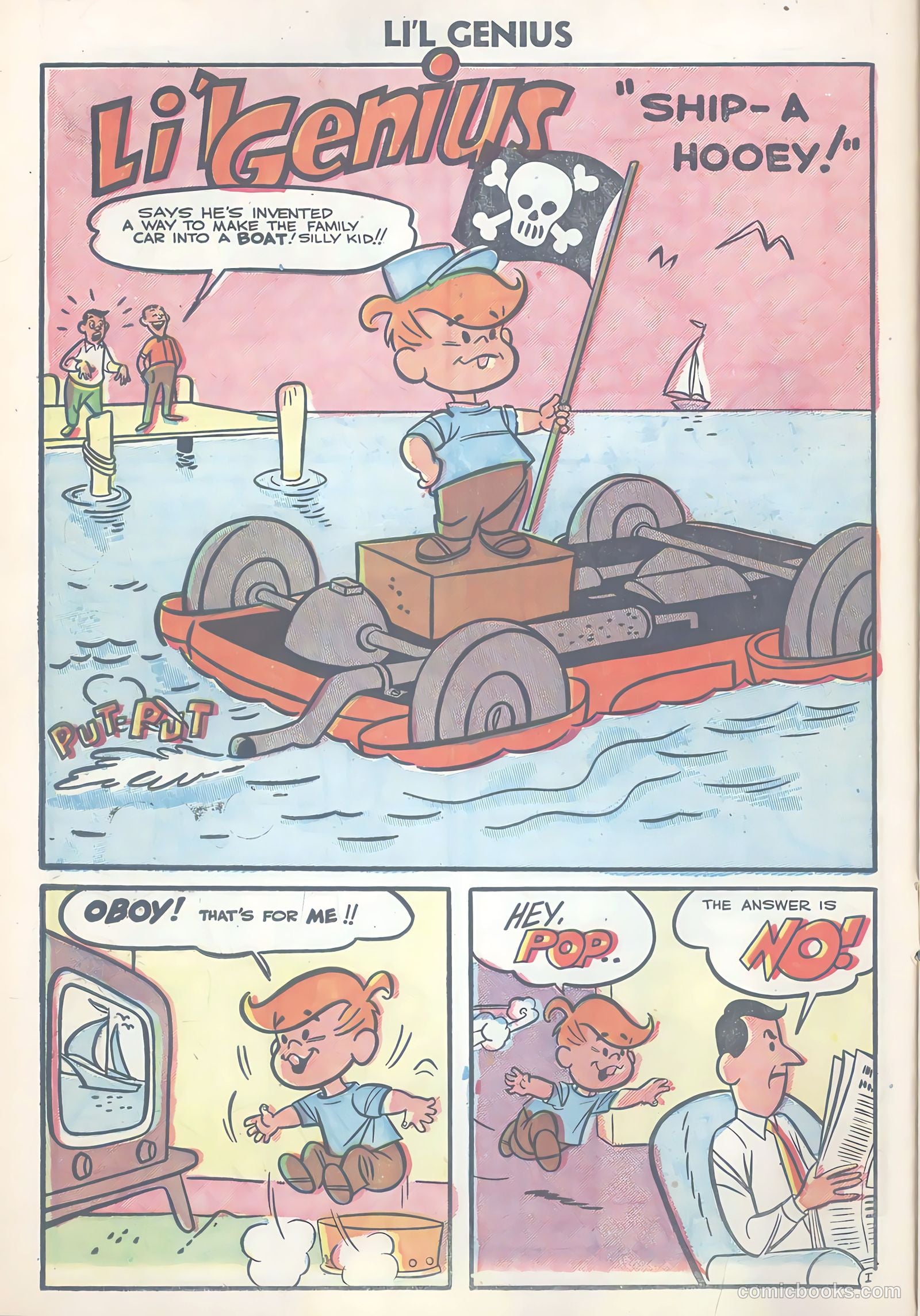 Li'l Genius #8 (1956) — page 10 of 36