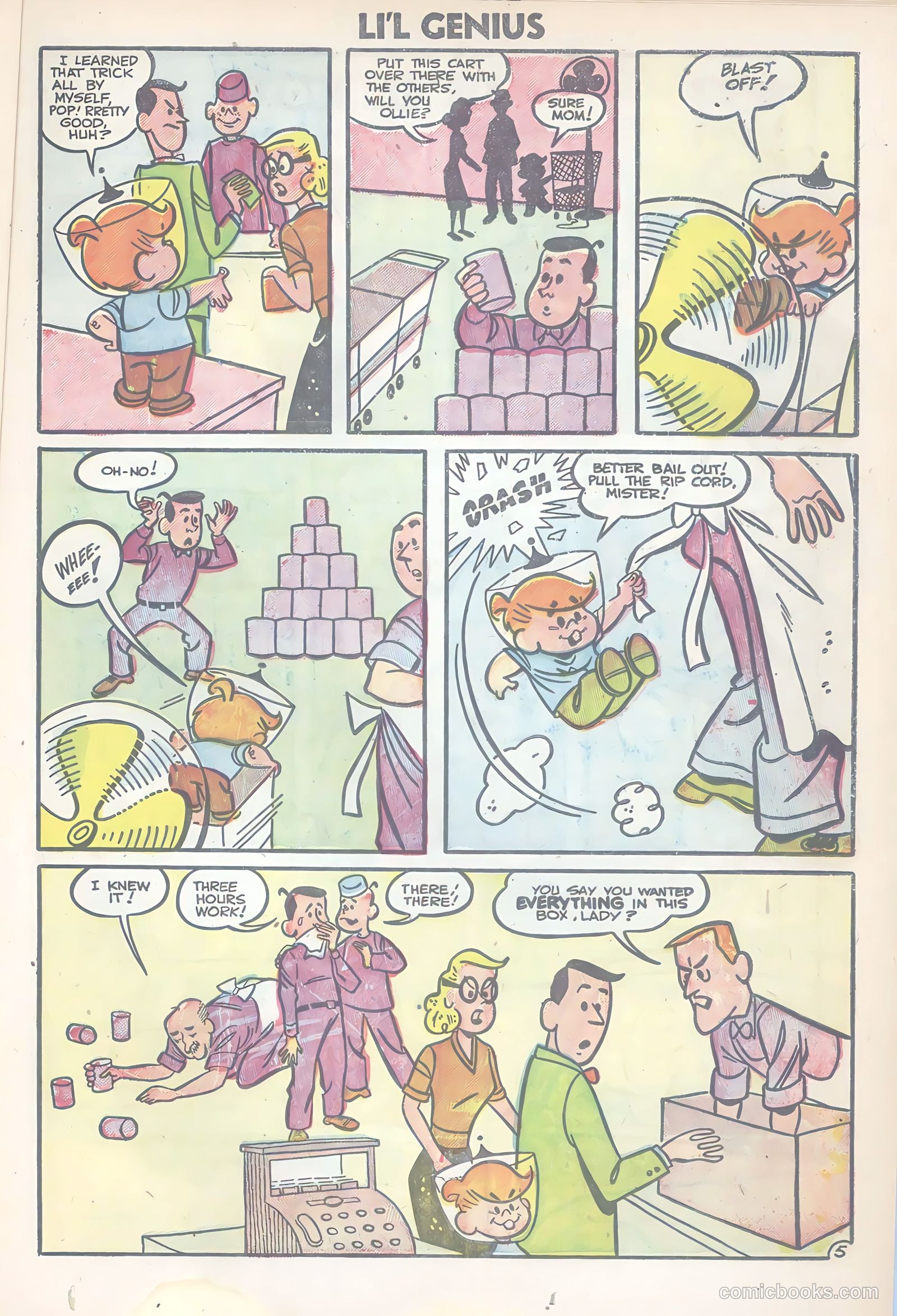 Li'l Genius #8 (1956) — page 23 of 36