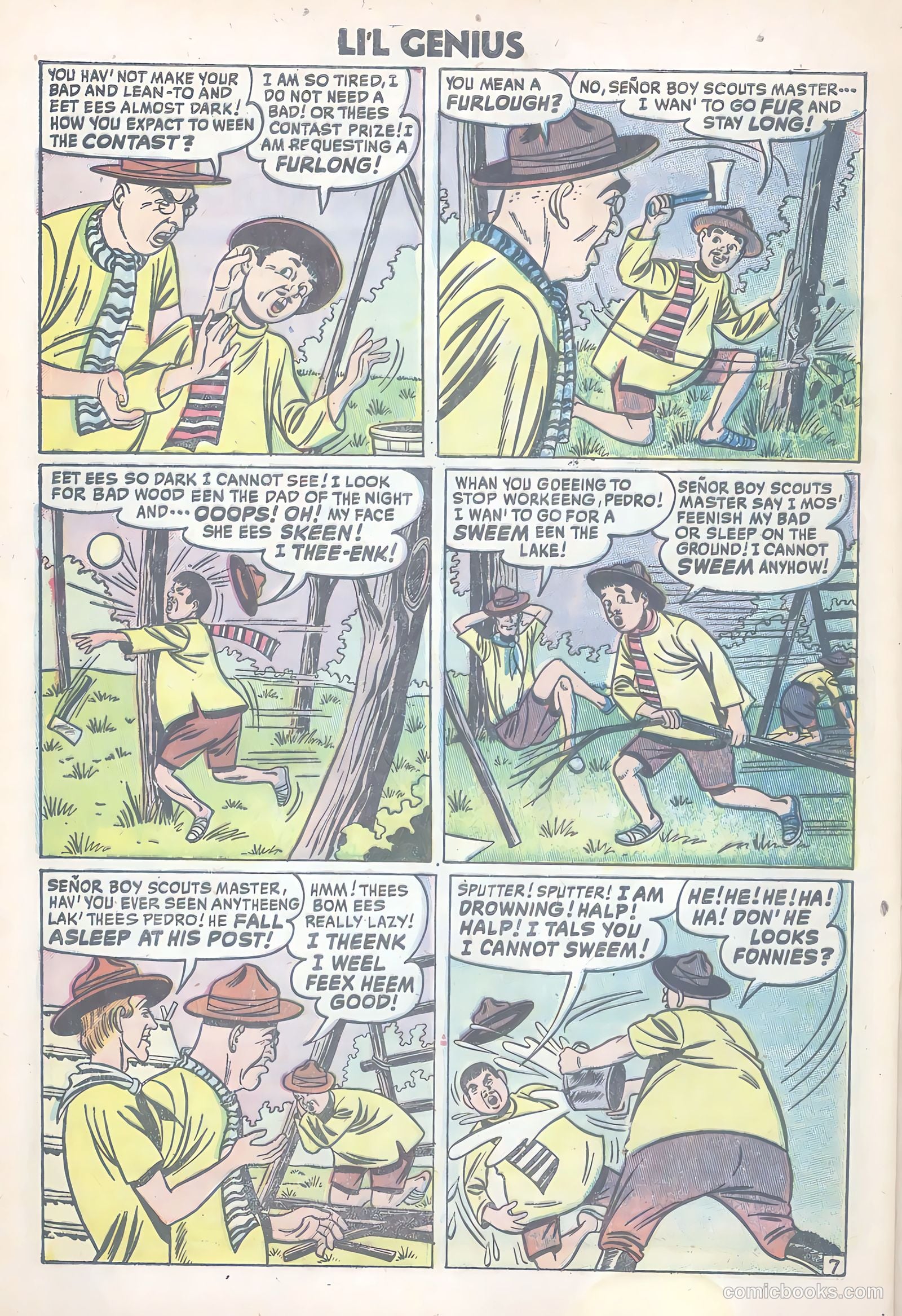 Li'l Genius #8 (1956) — page 32 of 36