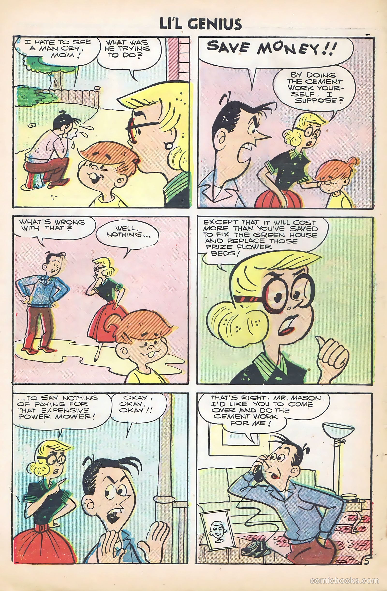 Li'l Genius #9 (1956) — page 8 of 36