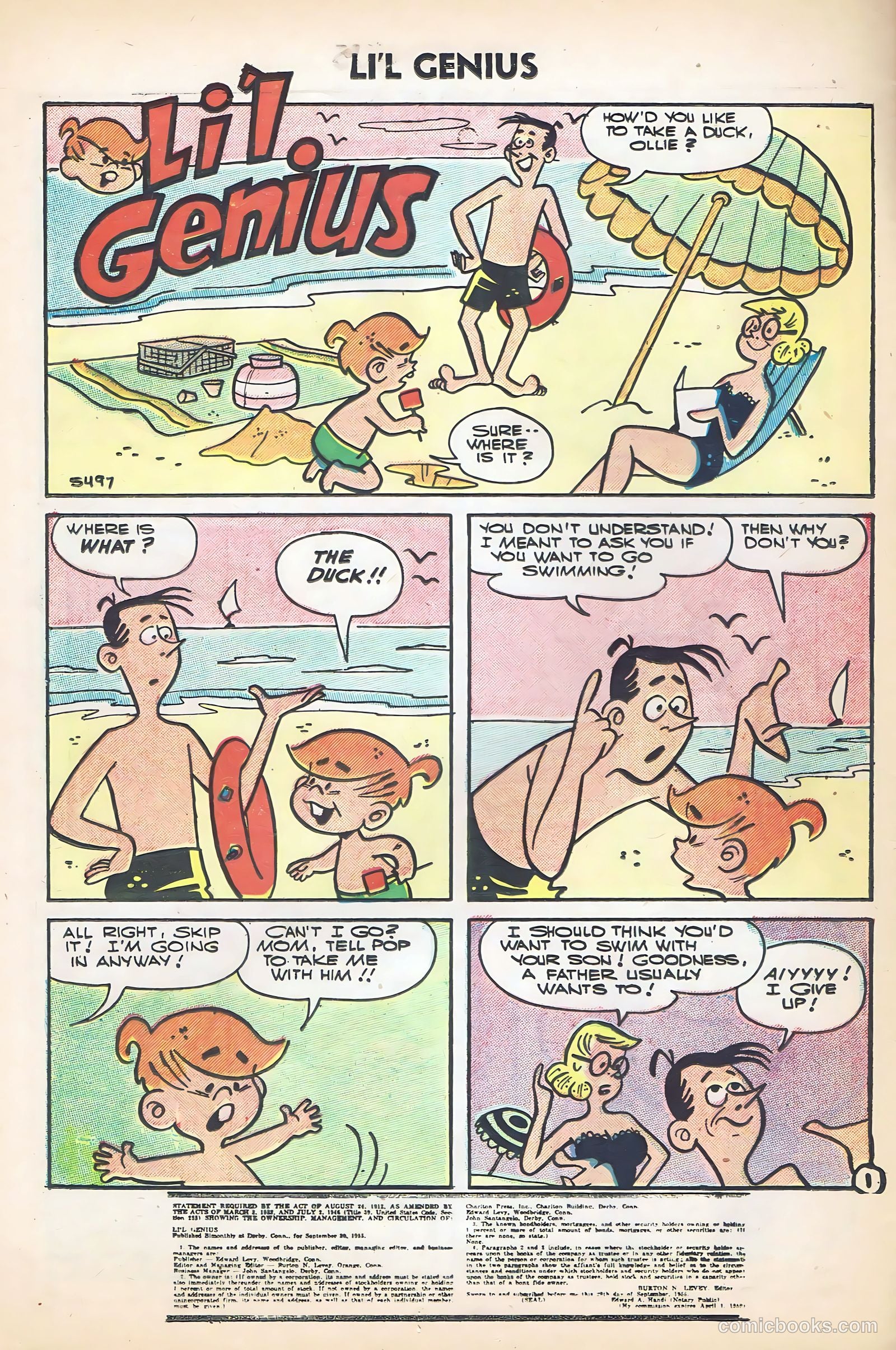Li'l Genius #9 (1956) — page 12 of 36