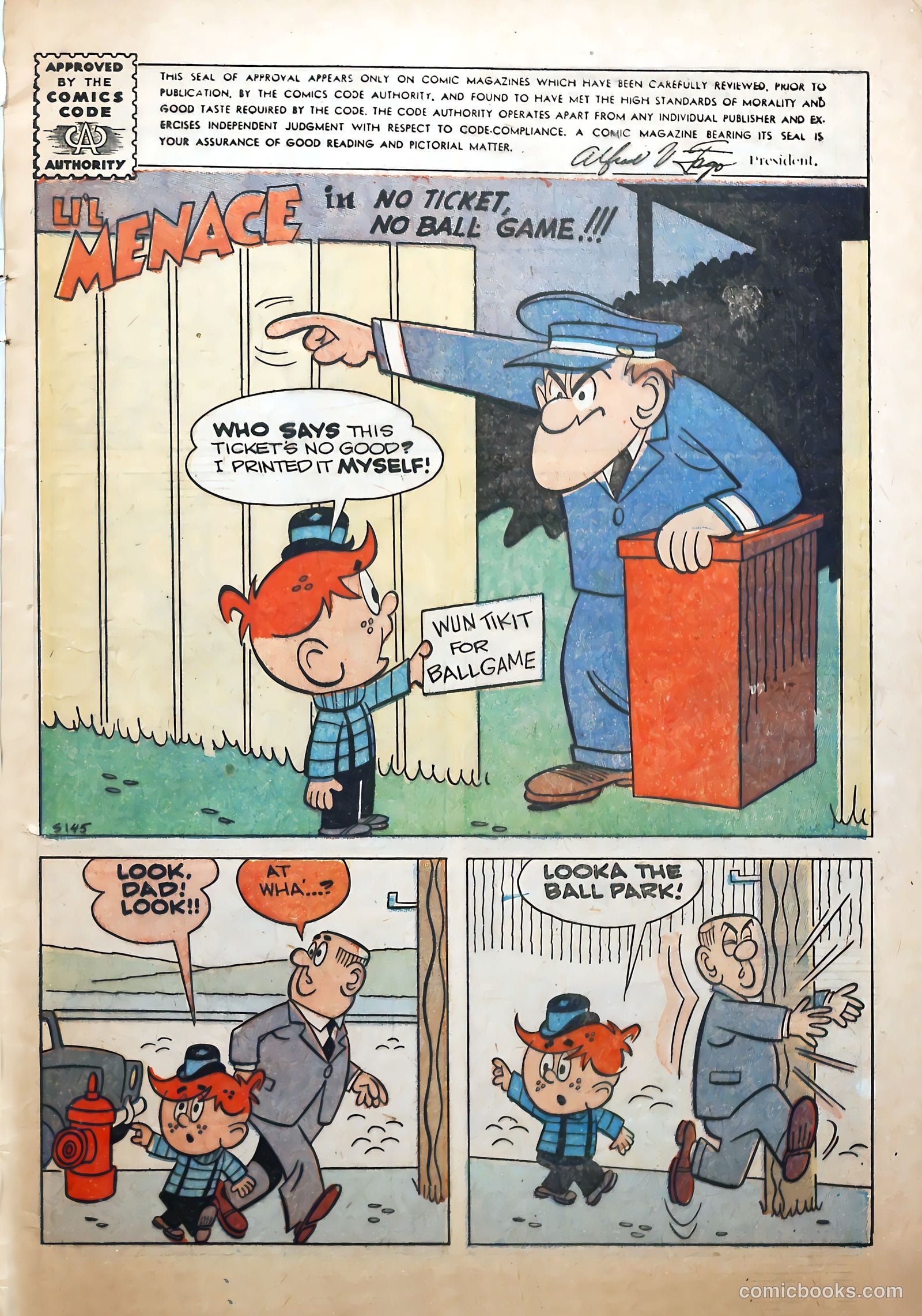 Li'l Menace #1 (1958) — page 3 of 36