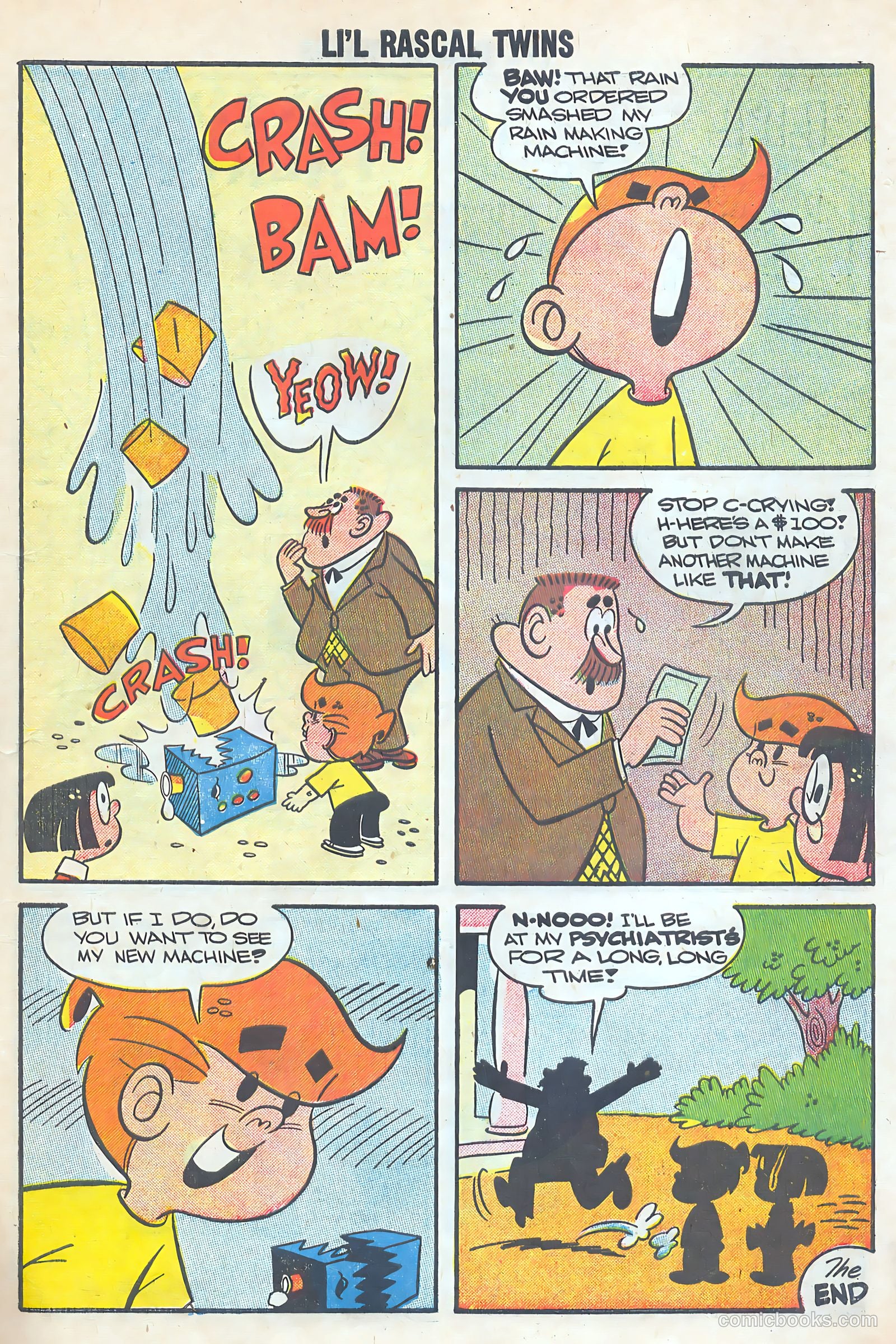 Li'l Rascal Twins #10 (1958) — page 7 of 37