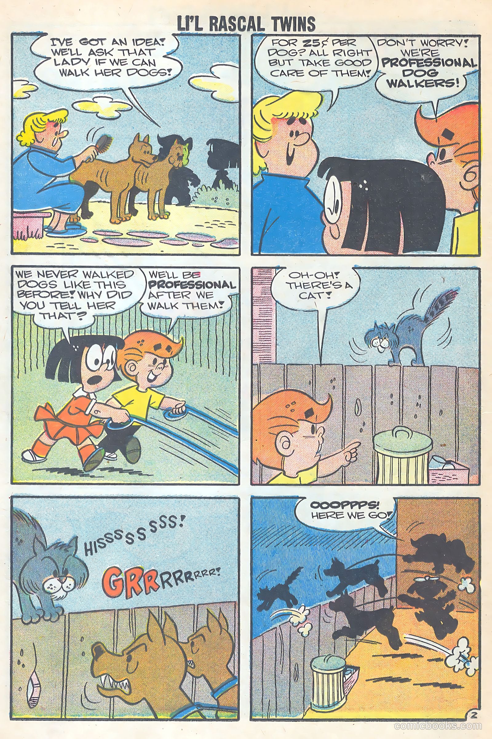 Li'l Rascal Twins #10 (1958) — page 16 of 37