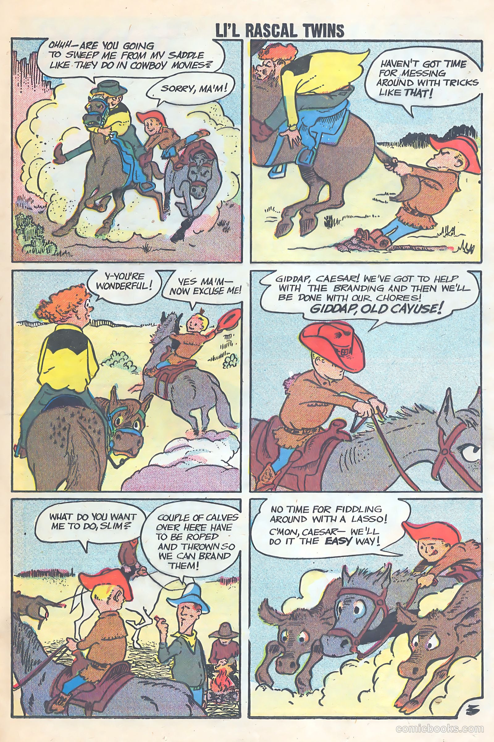 Li'l Rascal Twins #10 (1958) — page 25 of 37