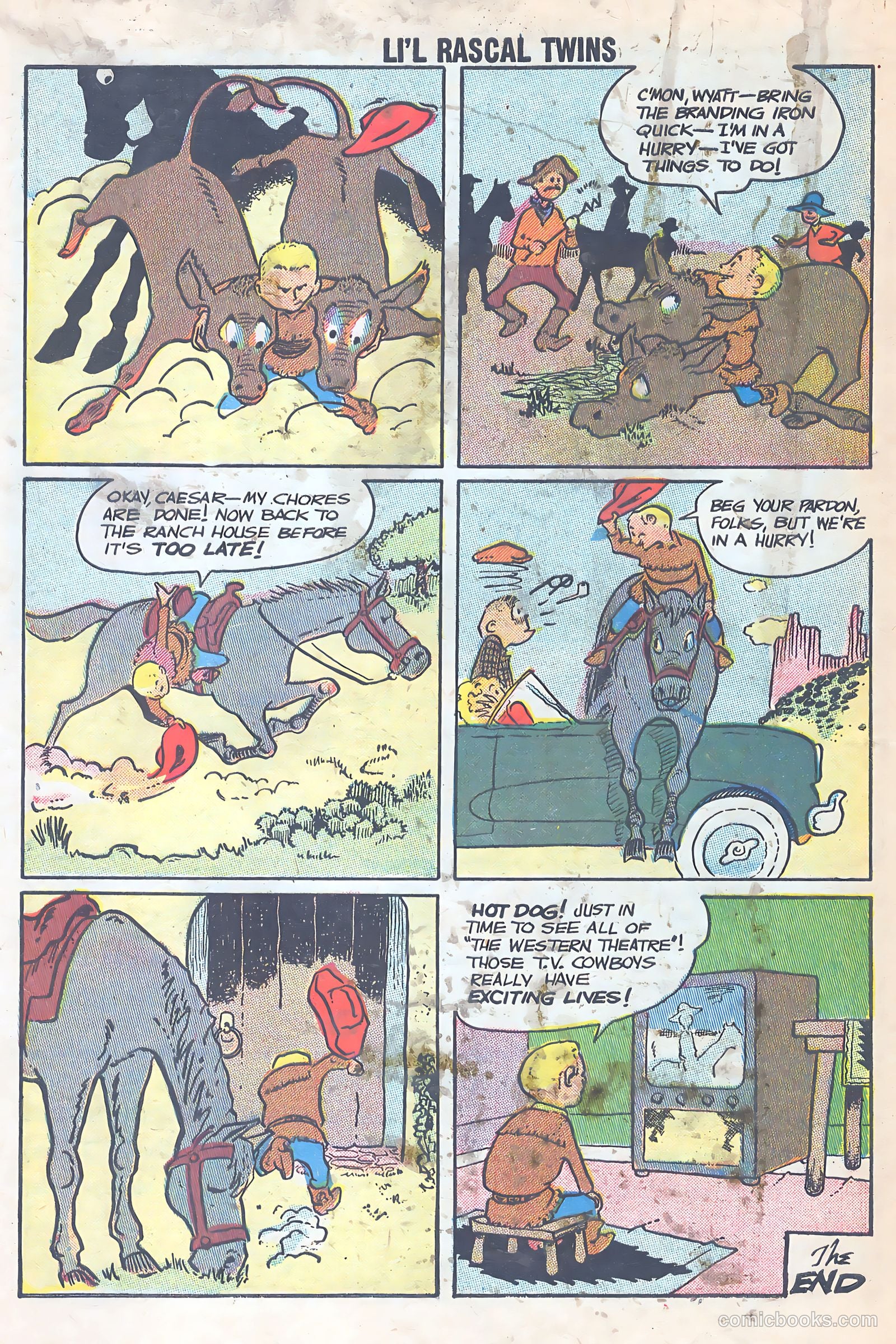 Li'l Rascal Twins #10 (1958) — page 28 of 37