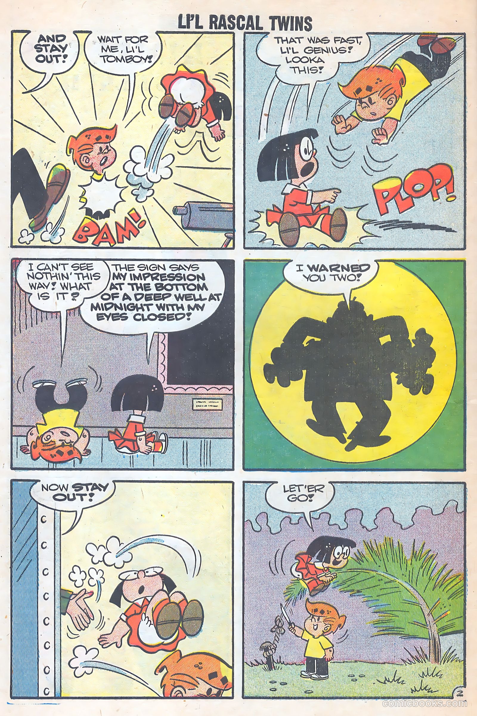 Li'l Rascal Twins #10 (1958) — page 30 of 37