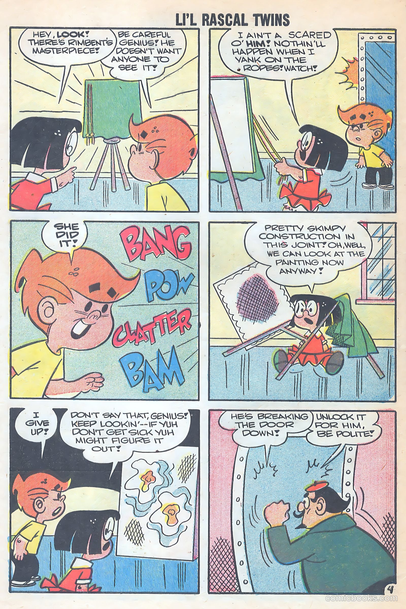 Li'l Rascal Twins #10 (1958) — page 32 of 37