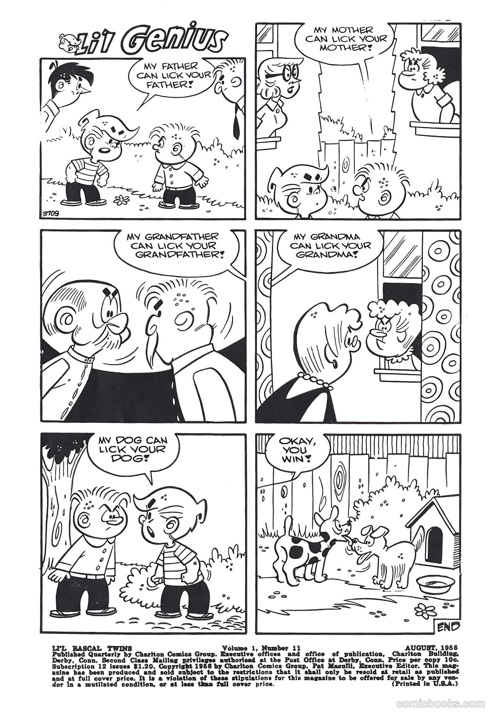 Li'l Rascal Twins #11 (1958) — page 2 of 36