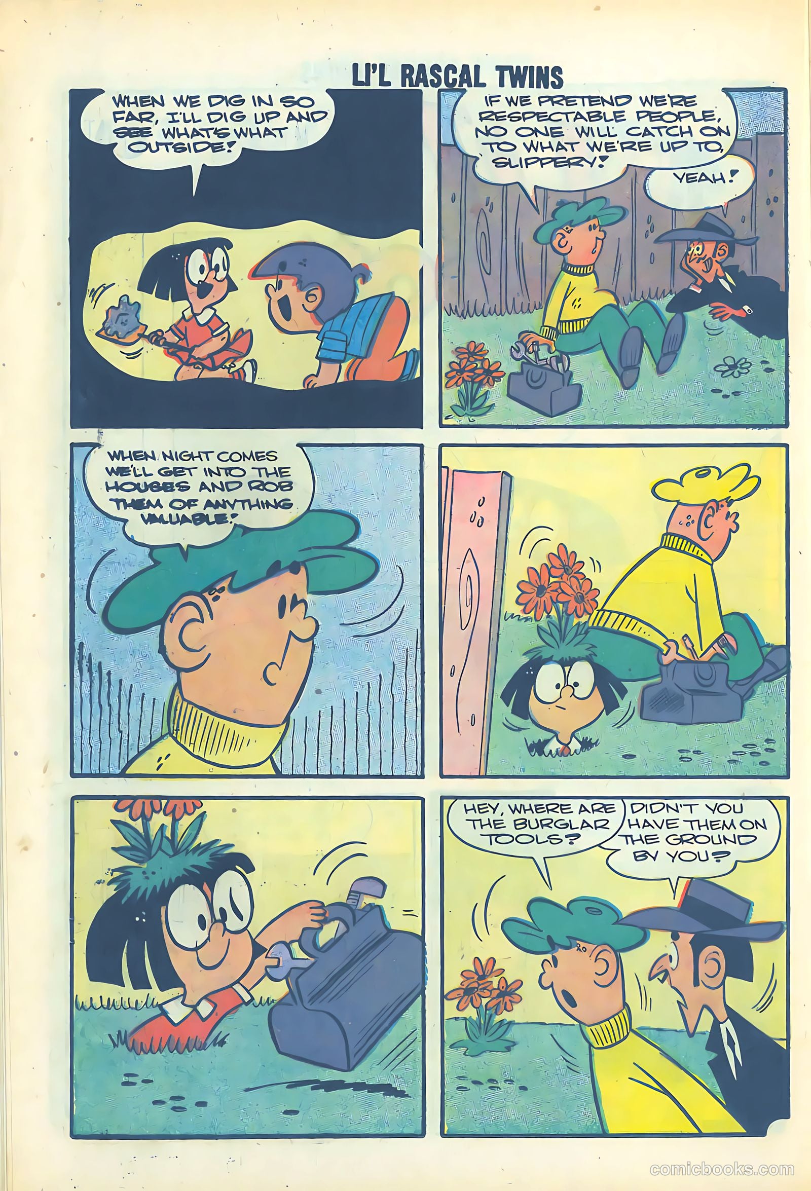 Li'l Rascal Twins #11 (1958) — page 16 of 36