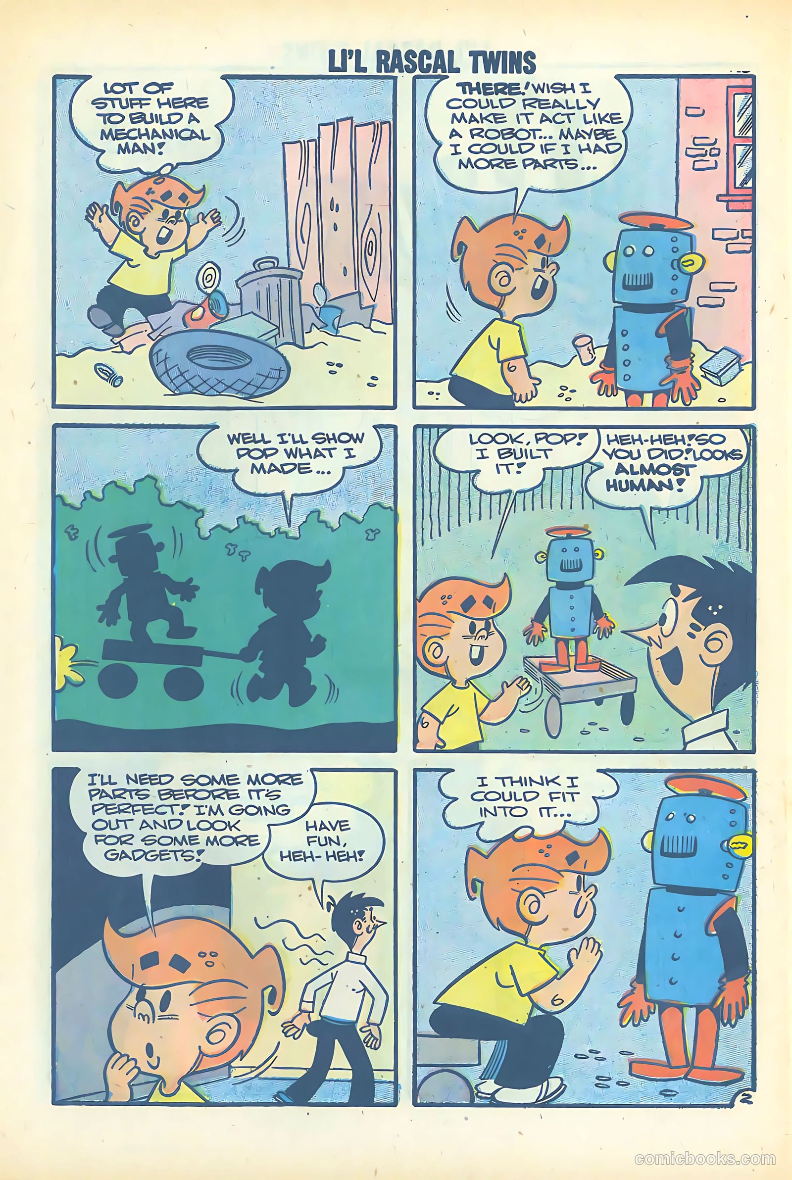 Li'l Rascal Twins #11 (1958) — page 30 of 36