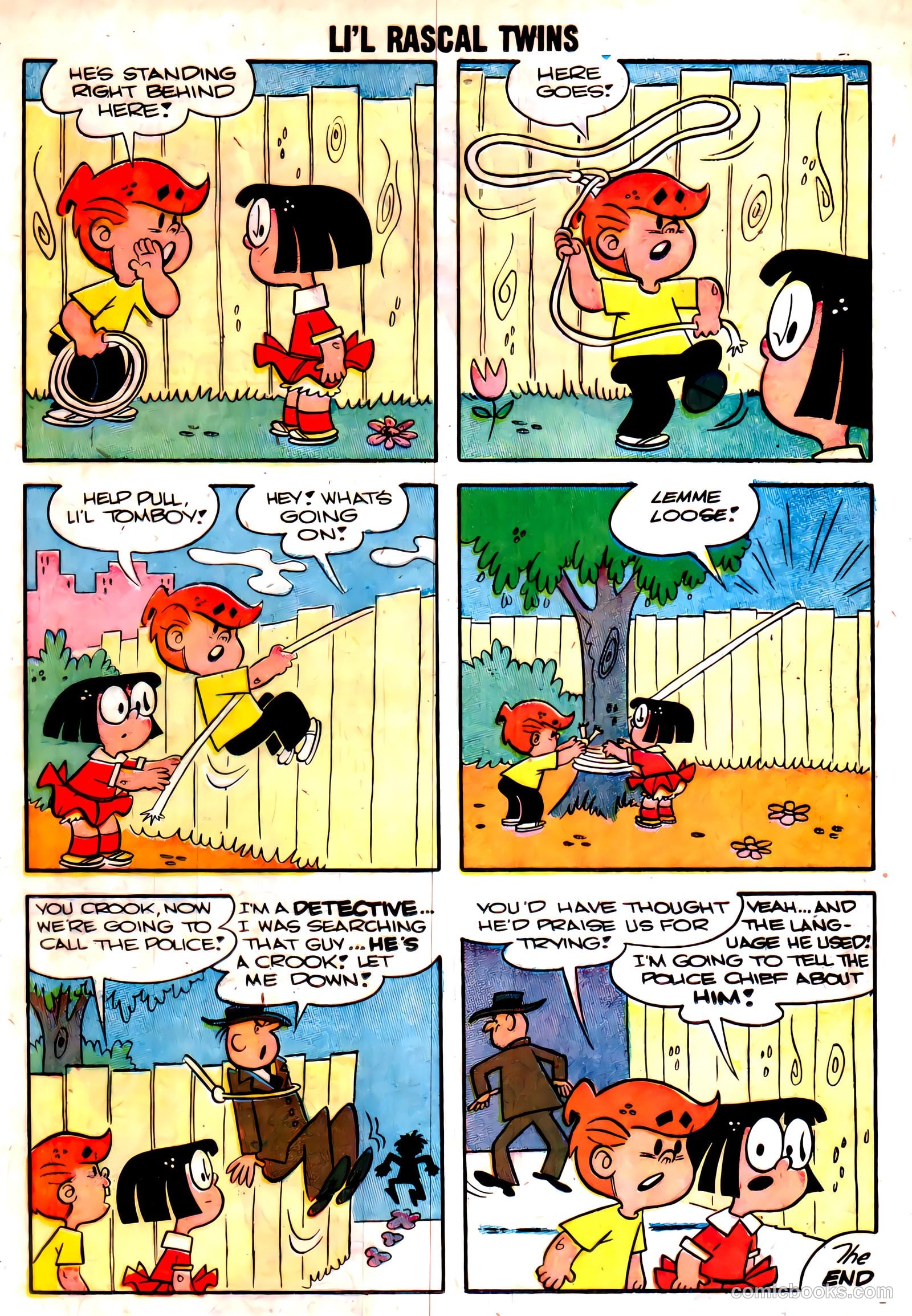 Li'l Rascal Twins #12 (1958) — page 23 of 36