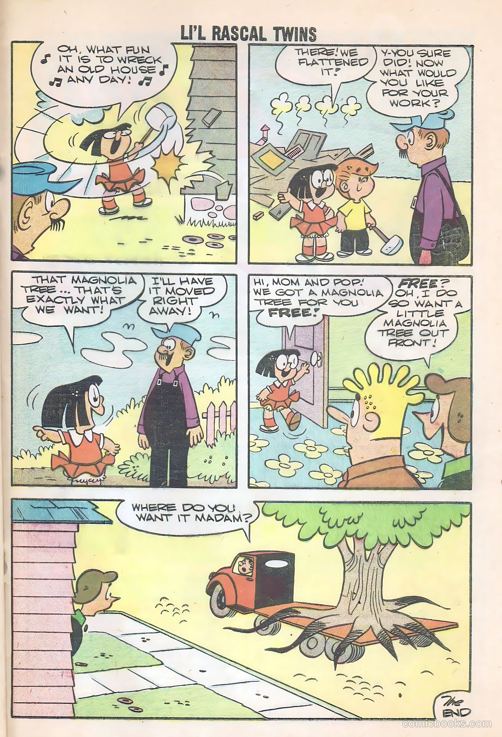 Li'l Rascal Twins #13 (1959) — page 33 of 36