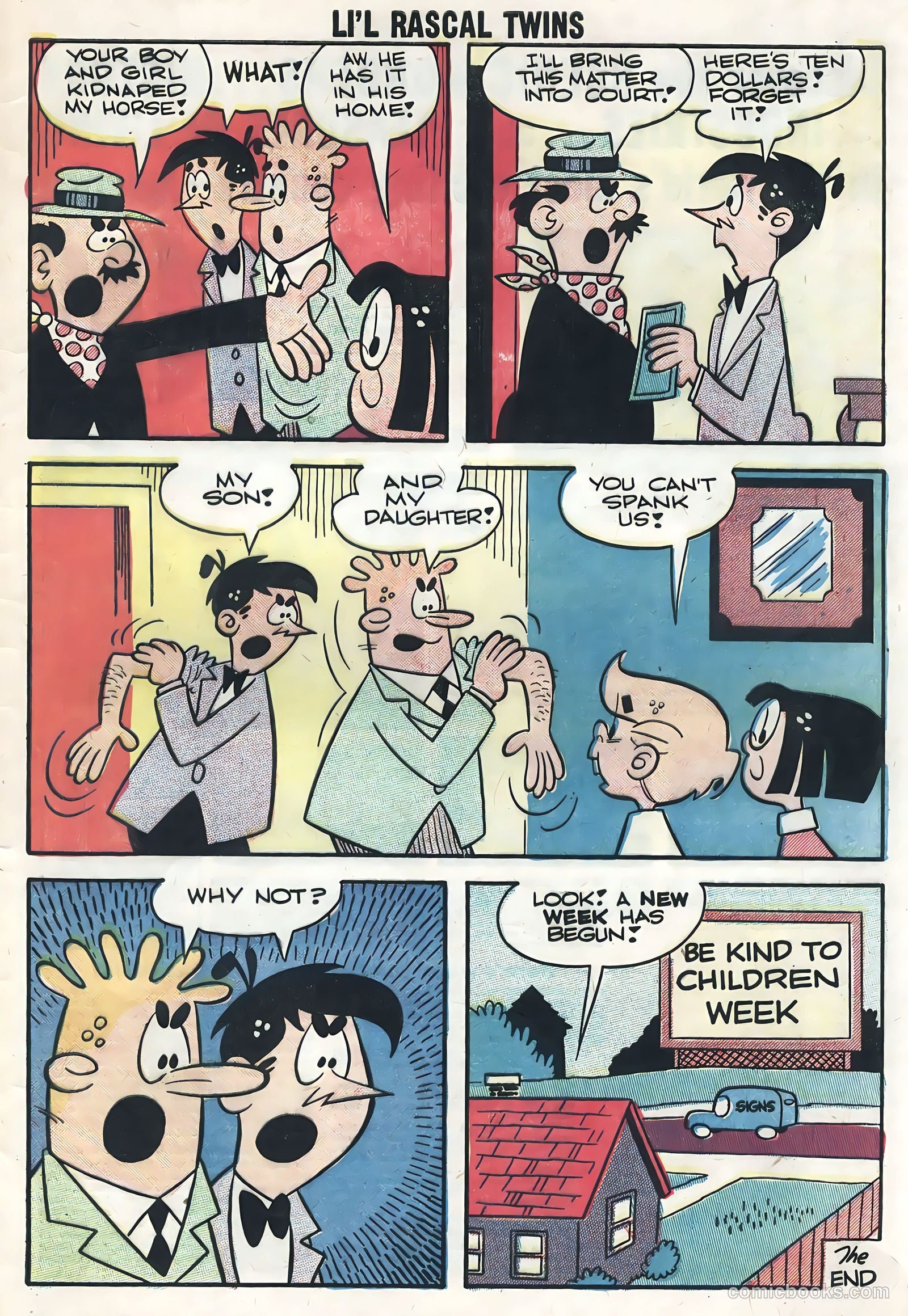 Li'l Rascal Twins #15 (1959) — page 33 of 36