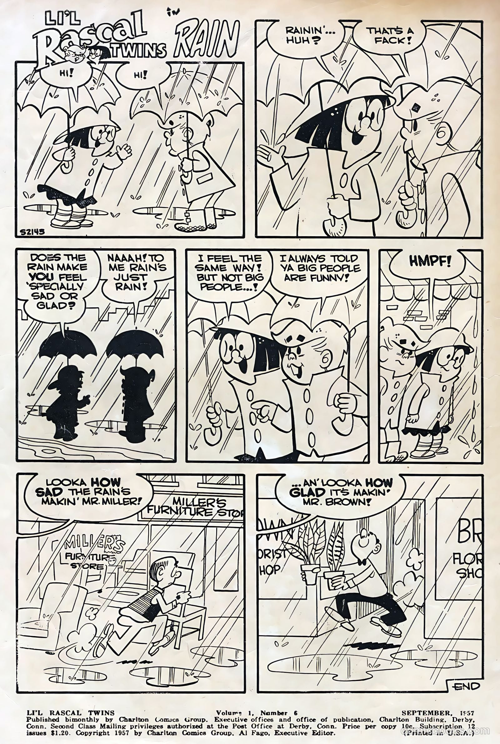 Li'l Rascal Twins #6 (1957) — page 2 of 36