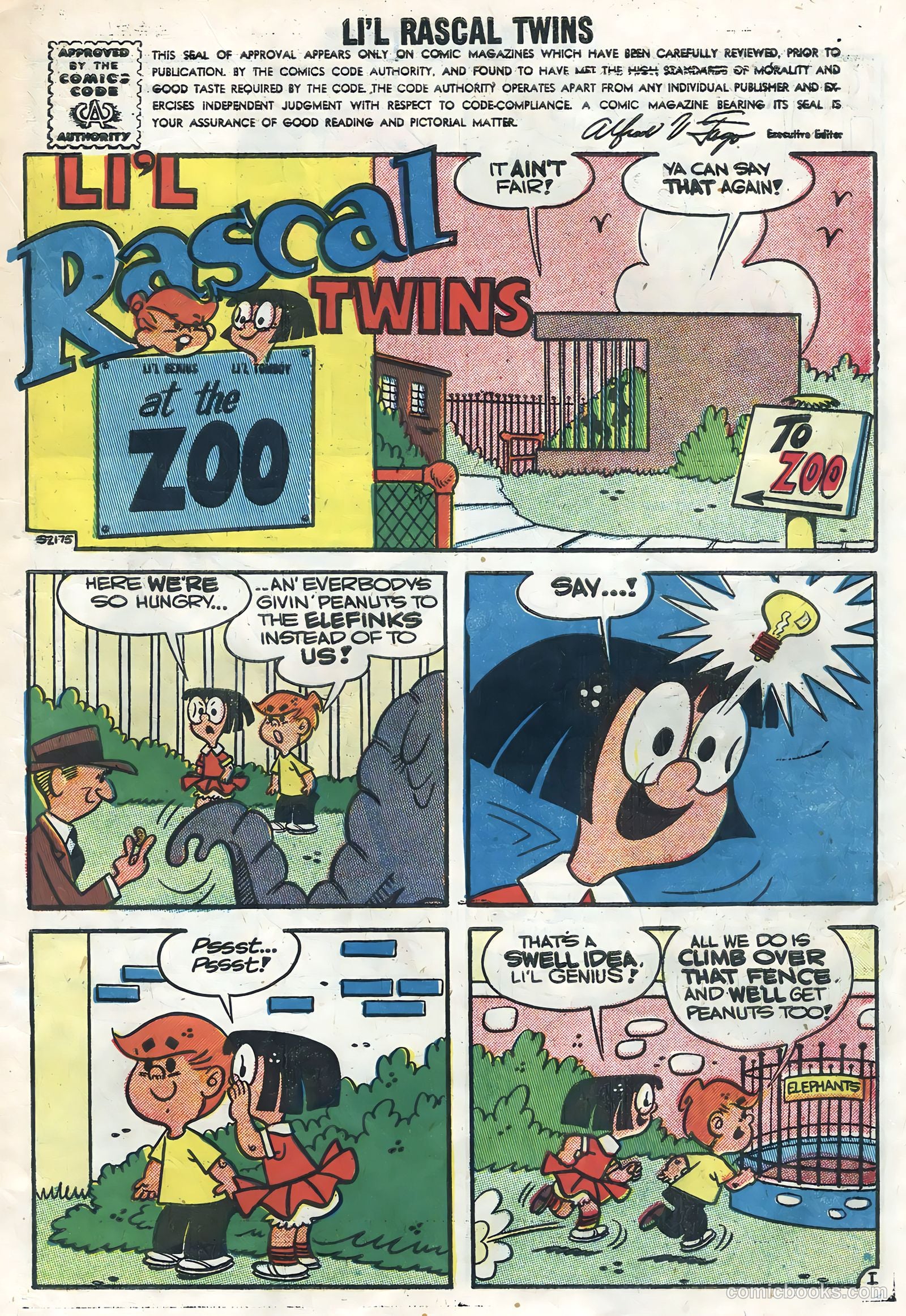 Li'l Rascal Twins #6 (1957) — page 3 of 36