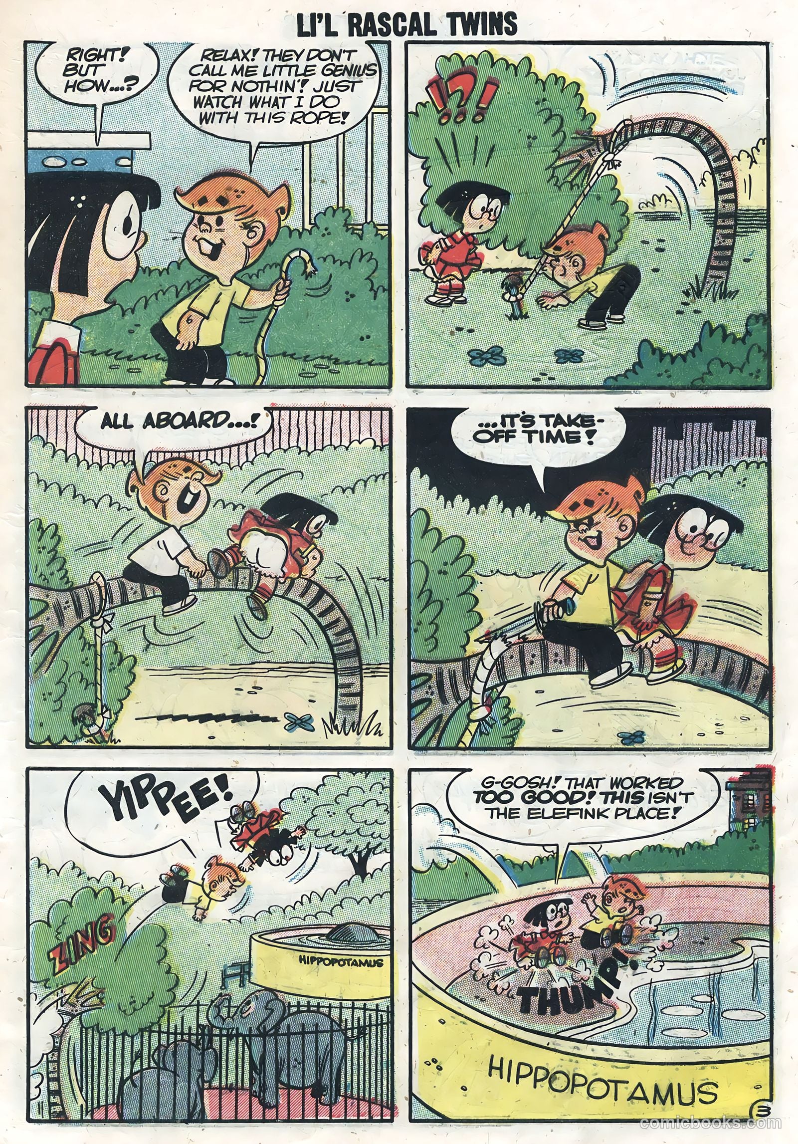 Li'l Rascal Twins #6 (1957) — page 5 of 36