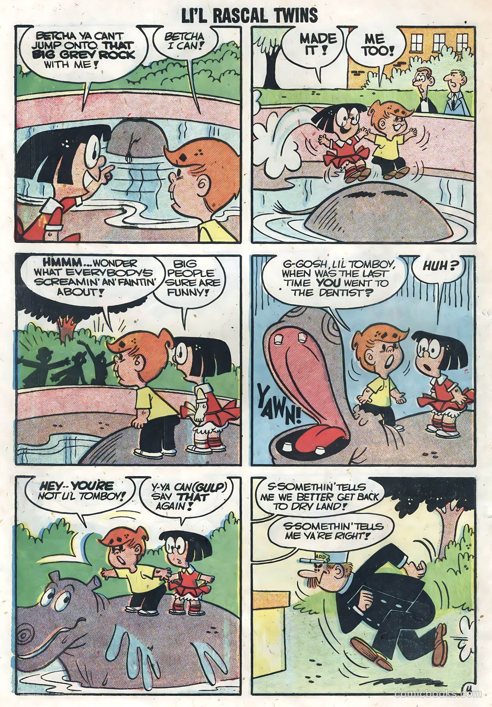 Li'l Rascal Twins #6 (1957) — page 6 of 36