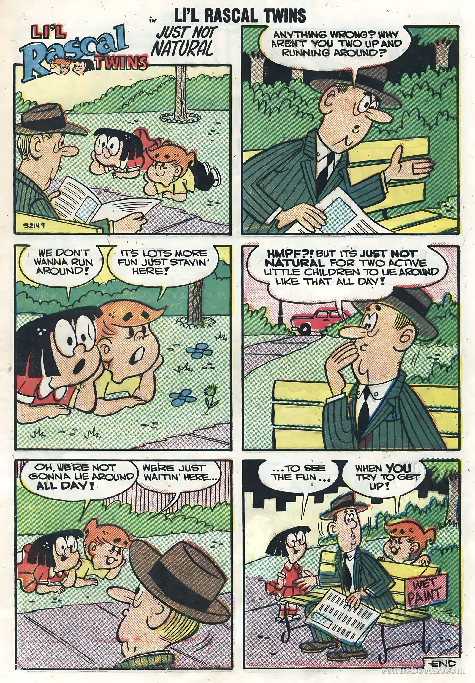 Li'l Rascal Twins #6 (1957) — page 9 of 36
